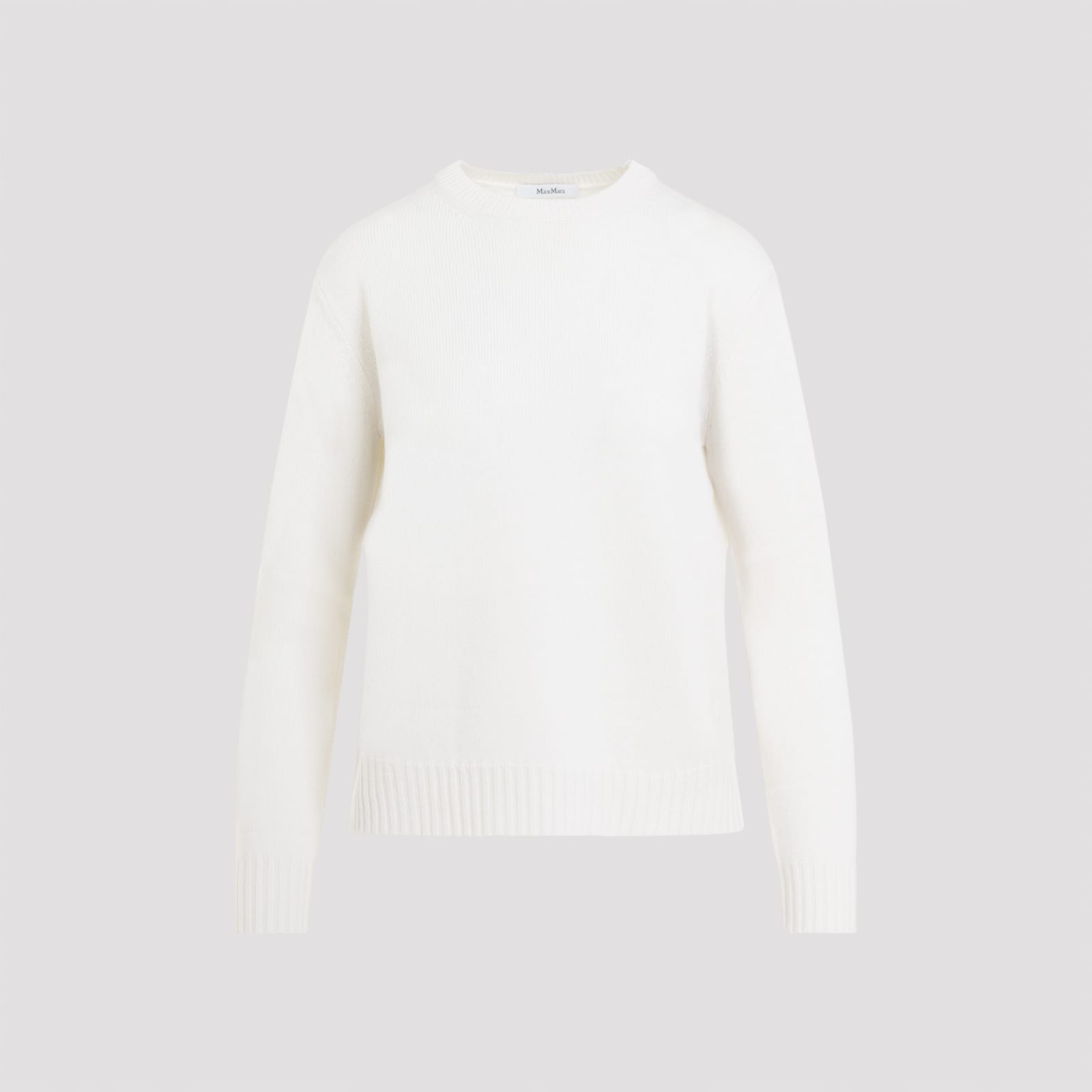 Shop Max Mara Viglio Crewneck In Crema