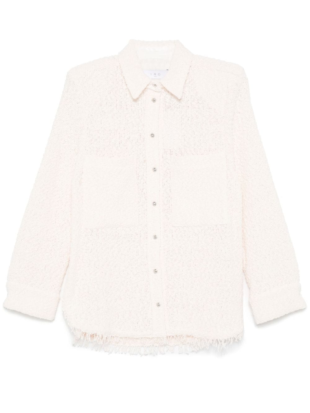 Iro Solaria Tweed Shirt In Brown