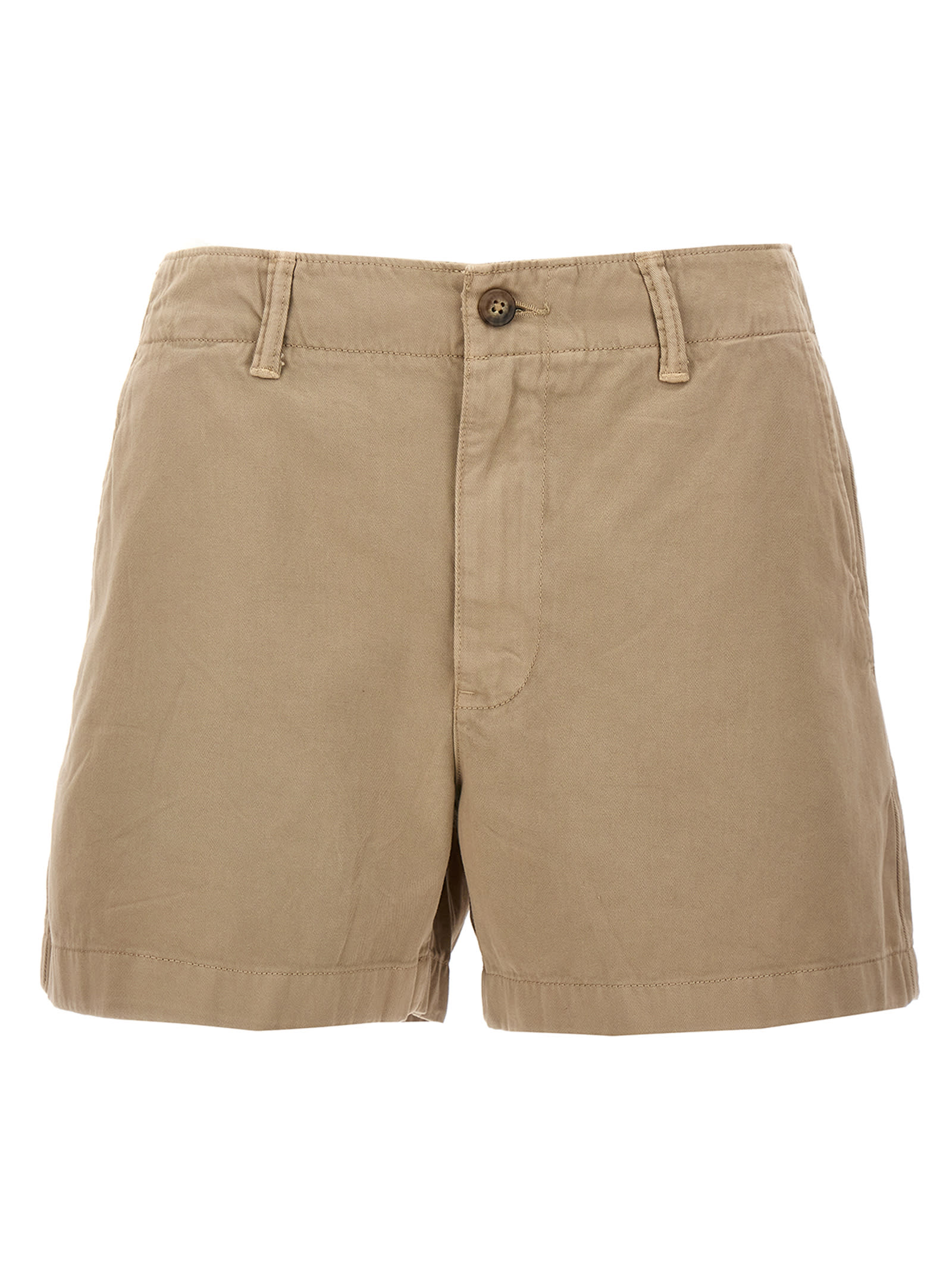 Shop Polo Ralph Lauren Chino Shorts In Beige