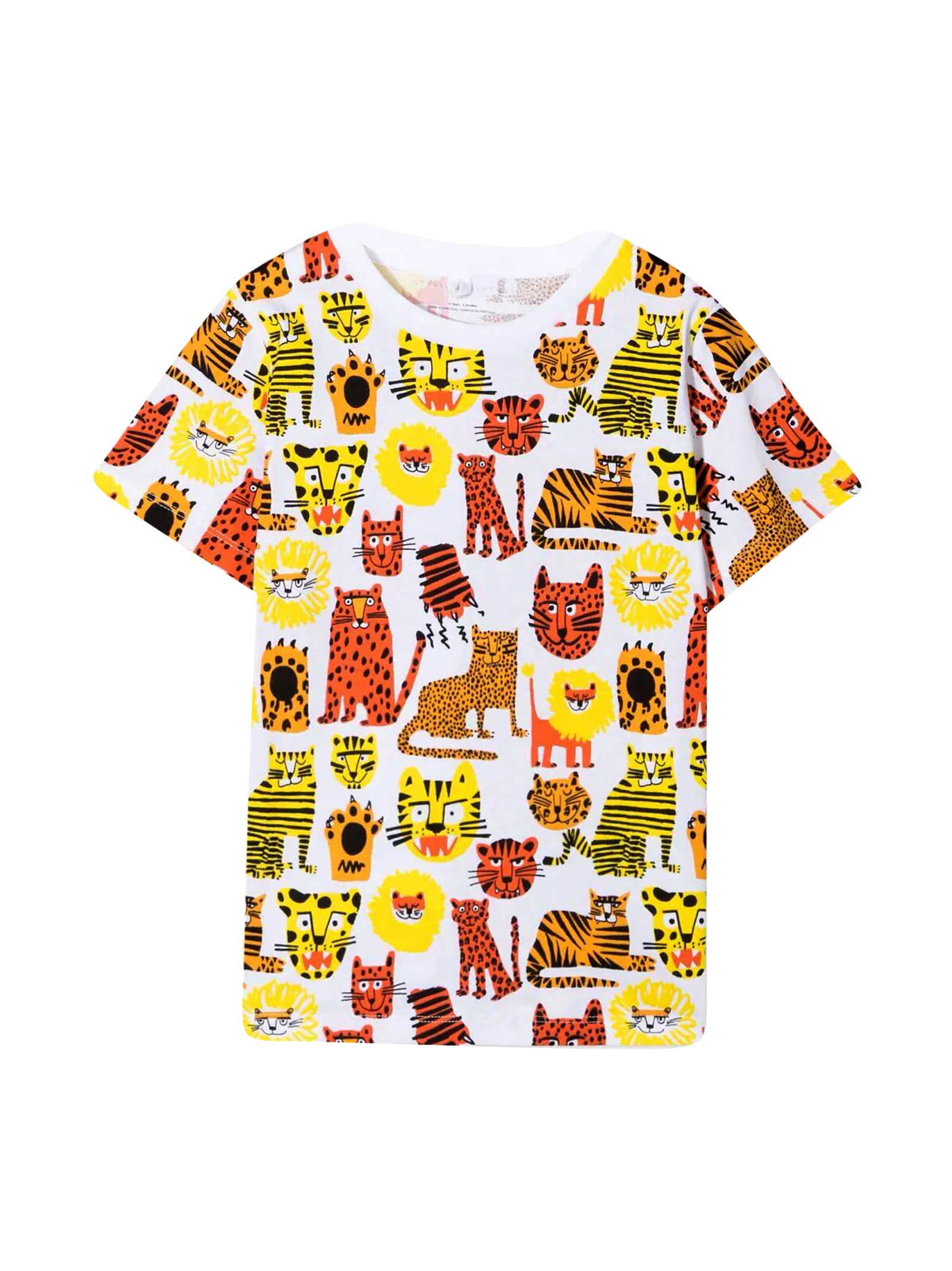 Stella McCartney Kids Wild Cats T-shirt With Print
