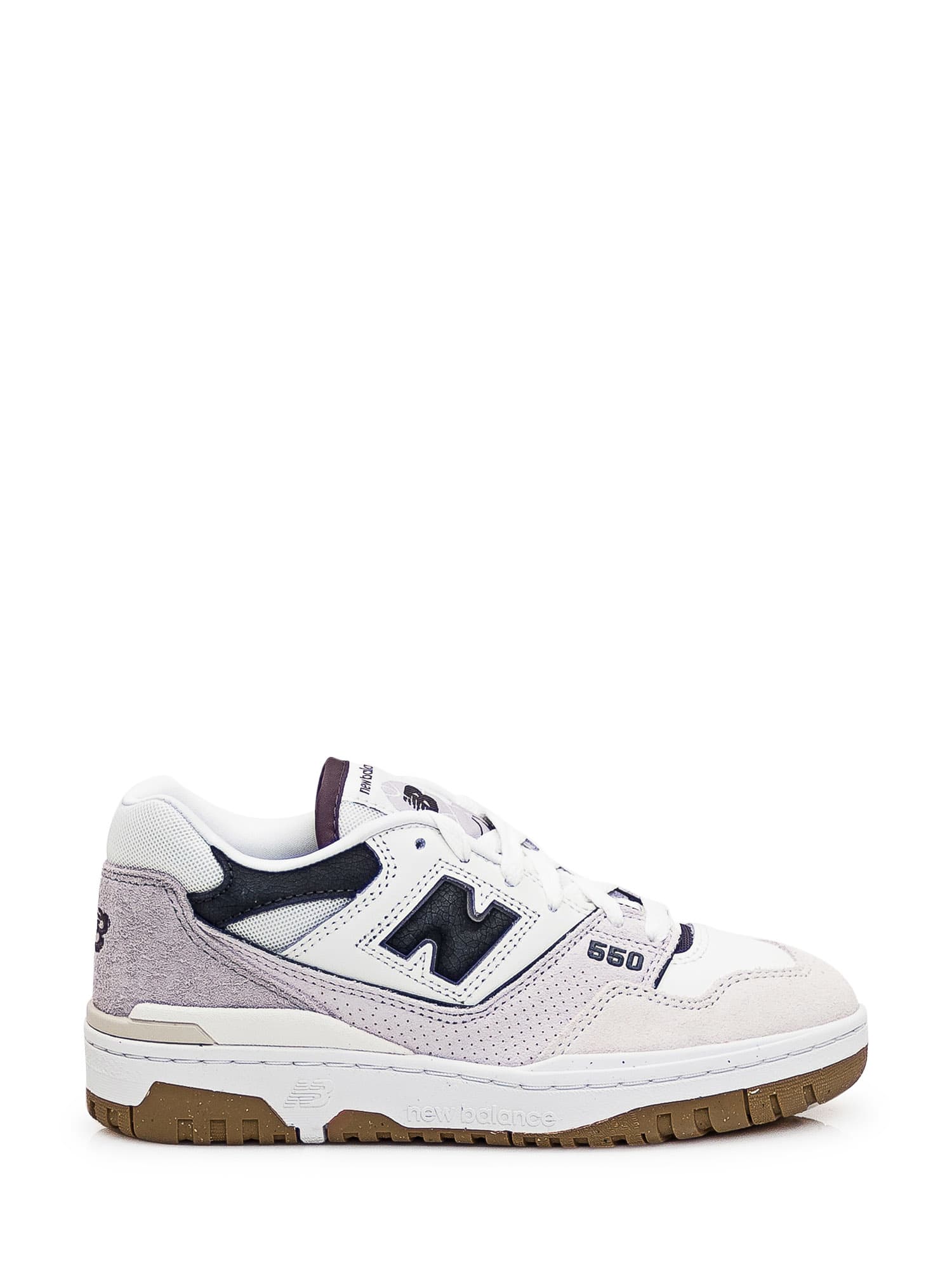 New Balance 550 Sneaker In Grey/sea Salt/blanc
