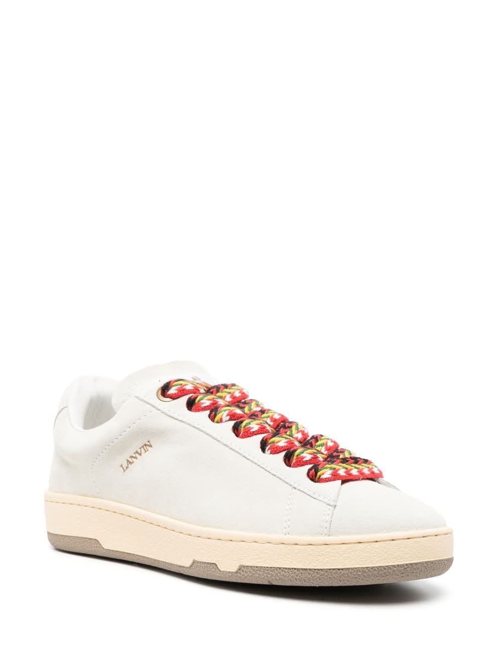 Lanvin Lite Curb Low-top Sneakers In White