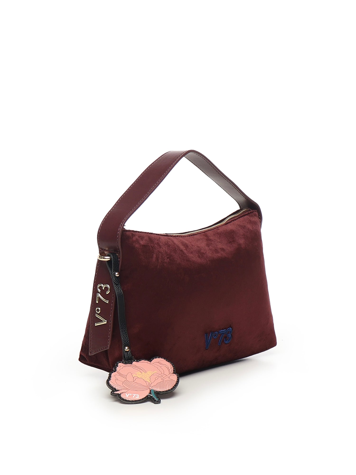 V73 Isabella Shoulder Bag In Burgundy