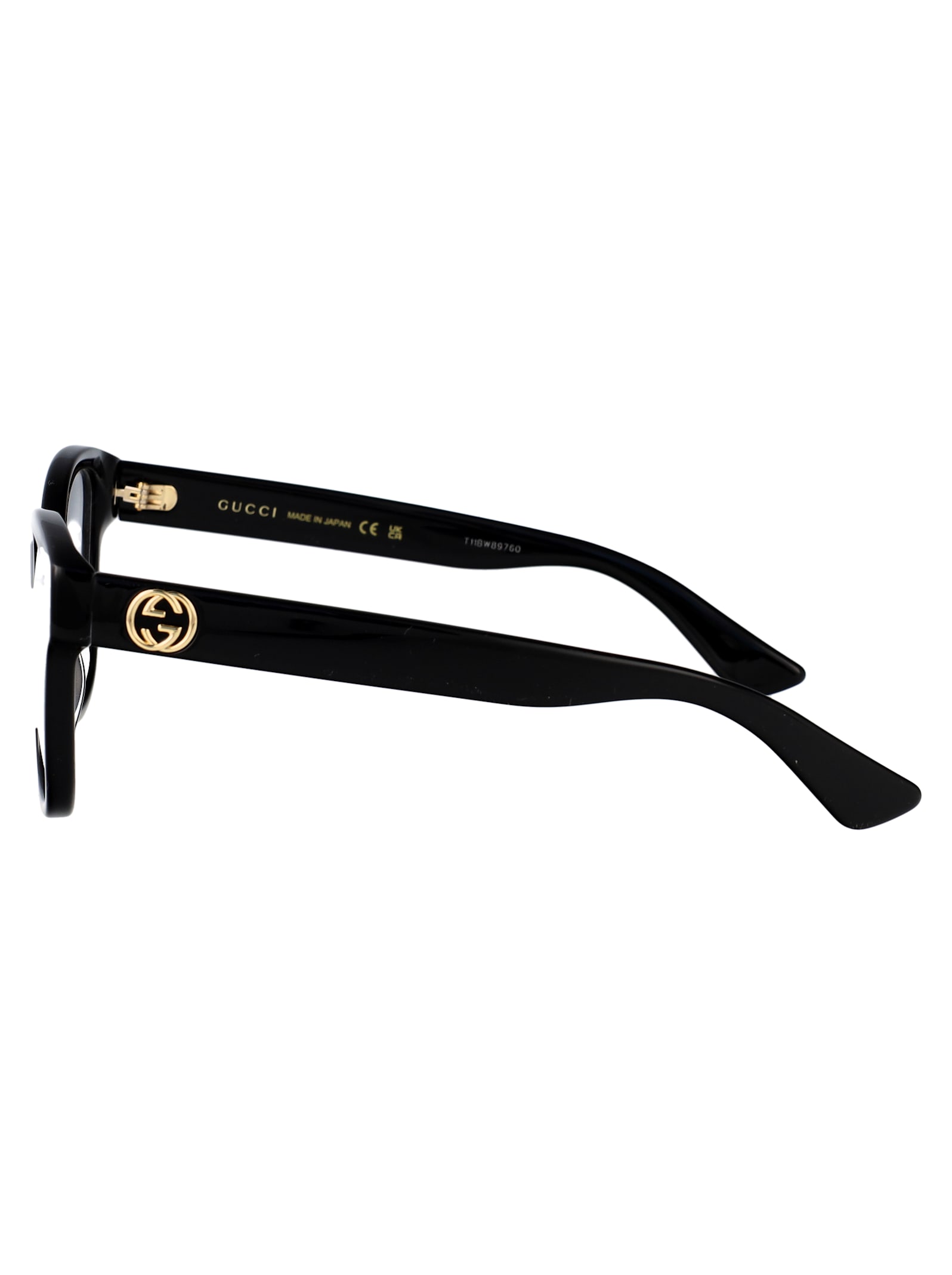 Gucci Gg0038on Glasses In 001 Black Black Transparent