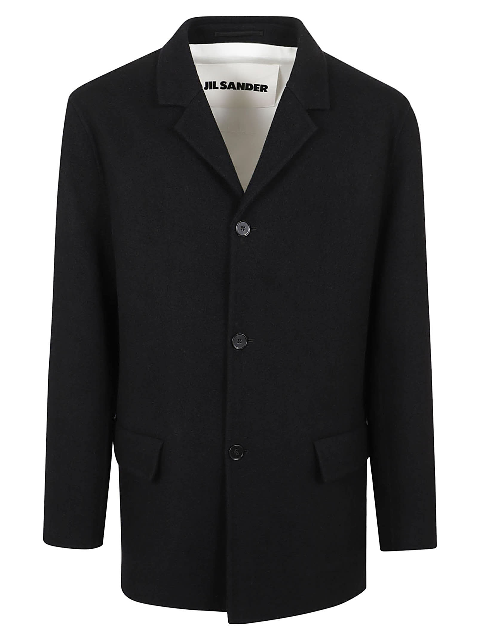 Jil Sander Black Viscose Casual Jacket