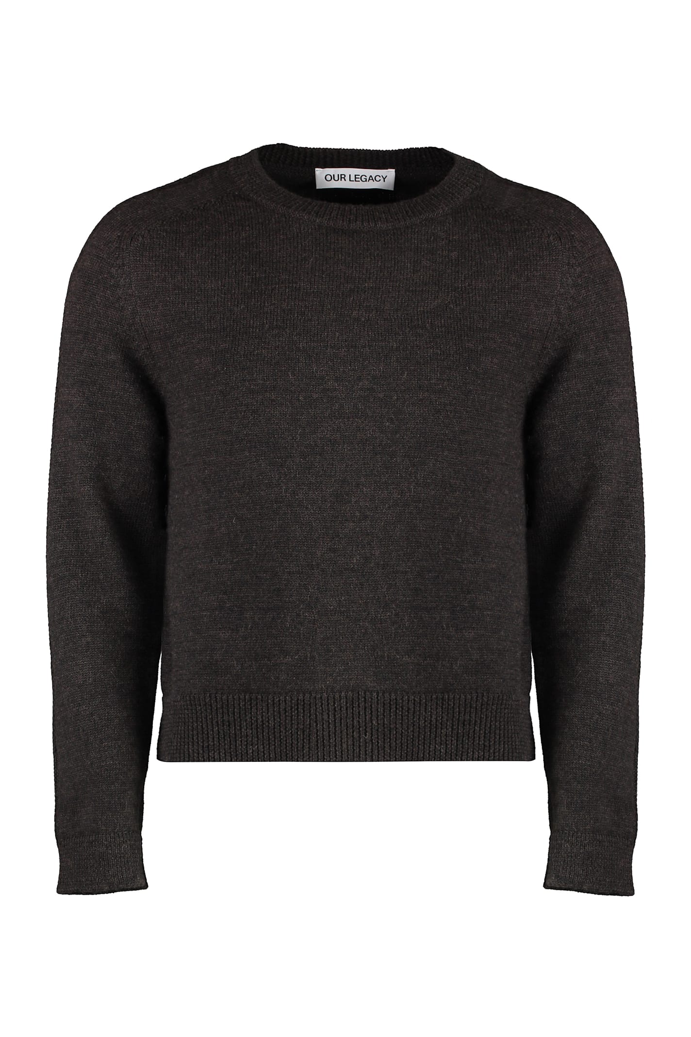 Shop Our Legacy True Crew-neck Wool Sweater In Brown