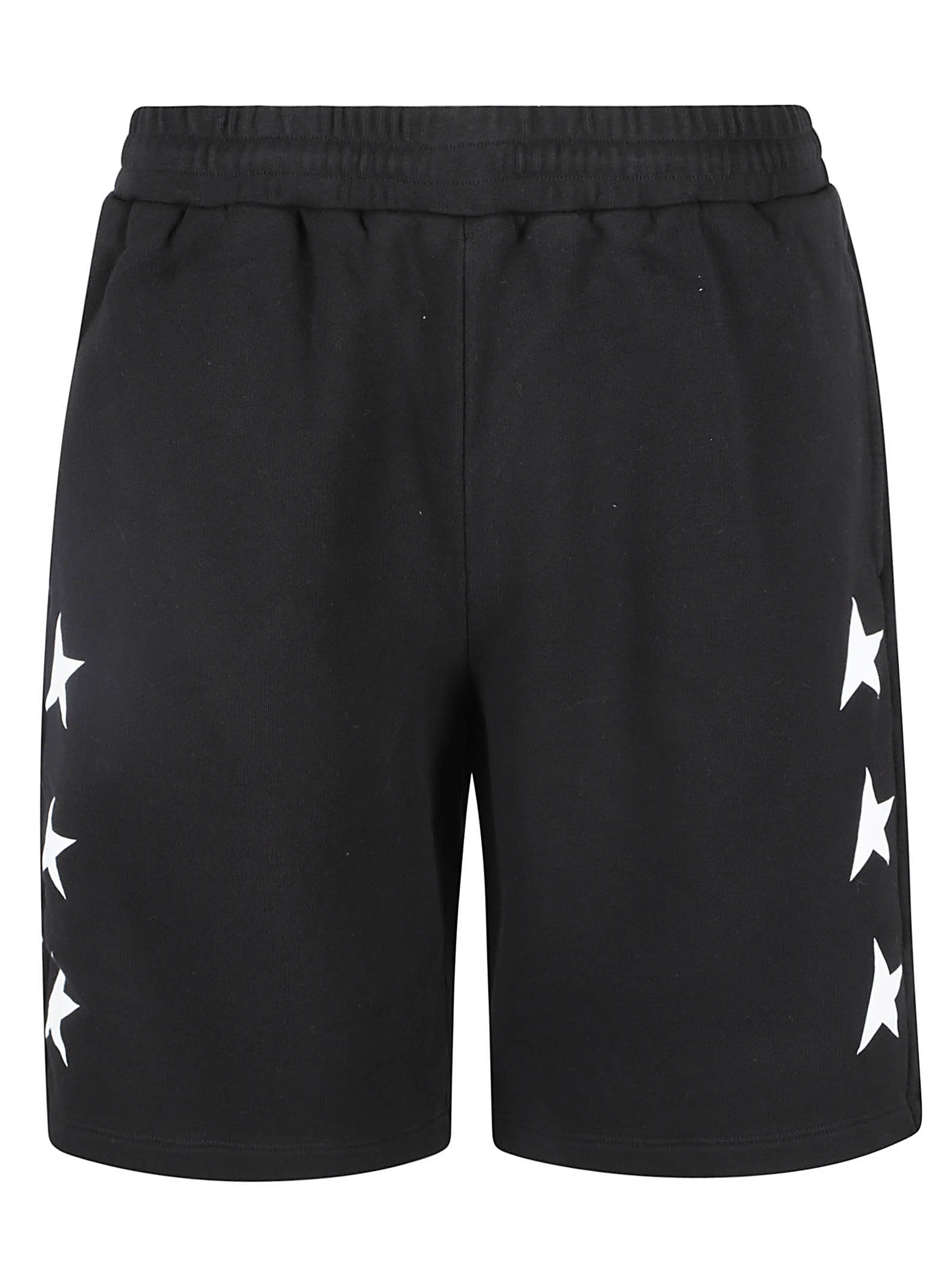 Shop Golden Goose Diego Star Shorts In Black/white