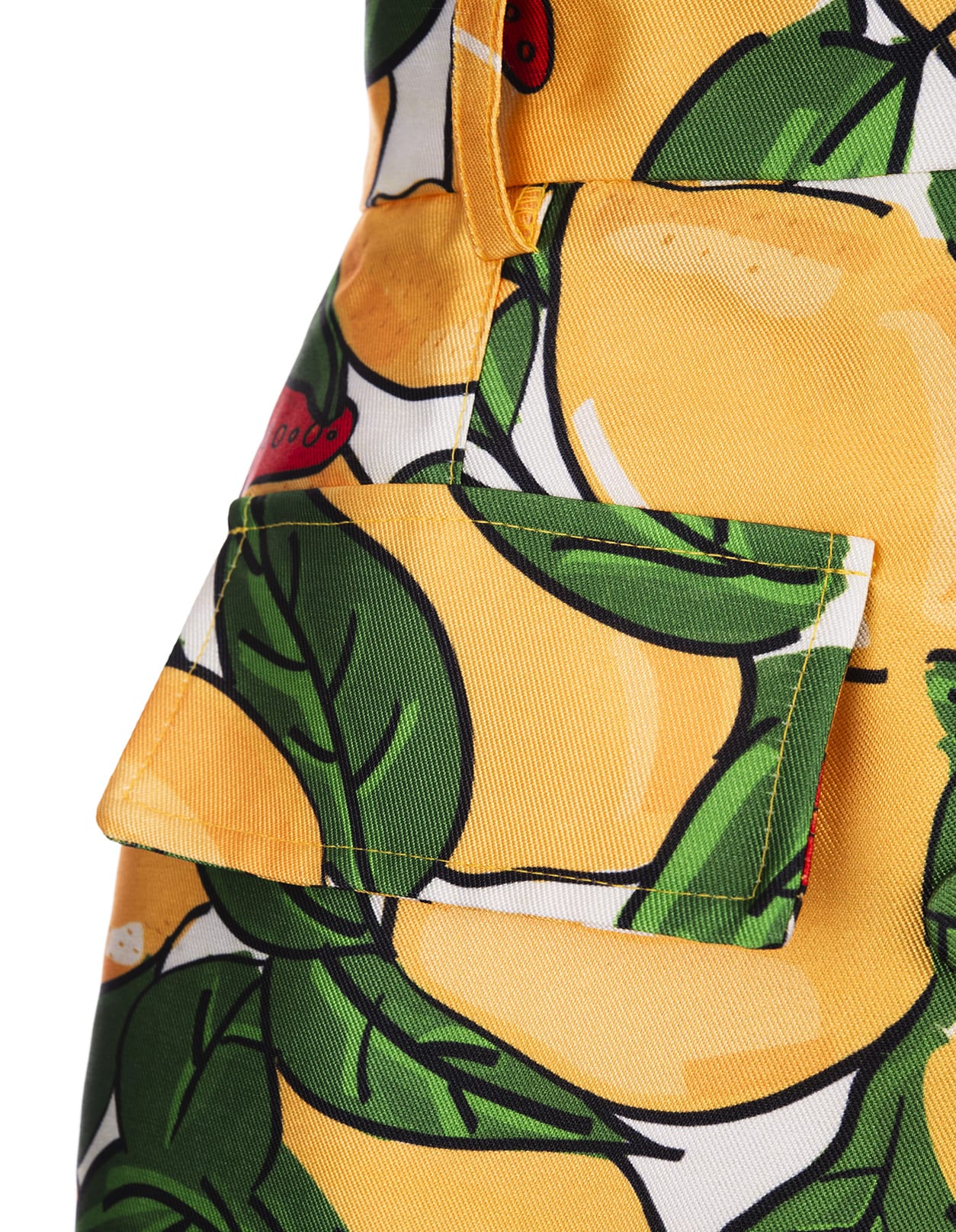 Shop Alessandro Enriquez Short Skirt With Lemons Print In Green