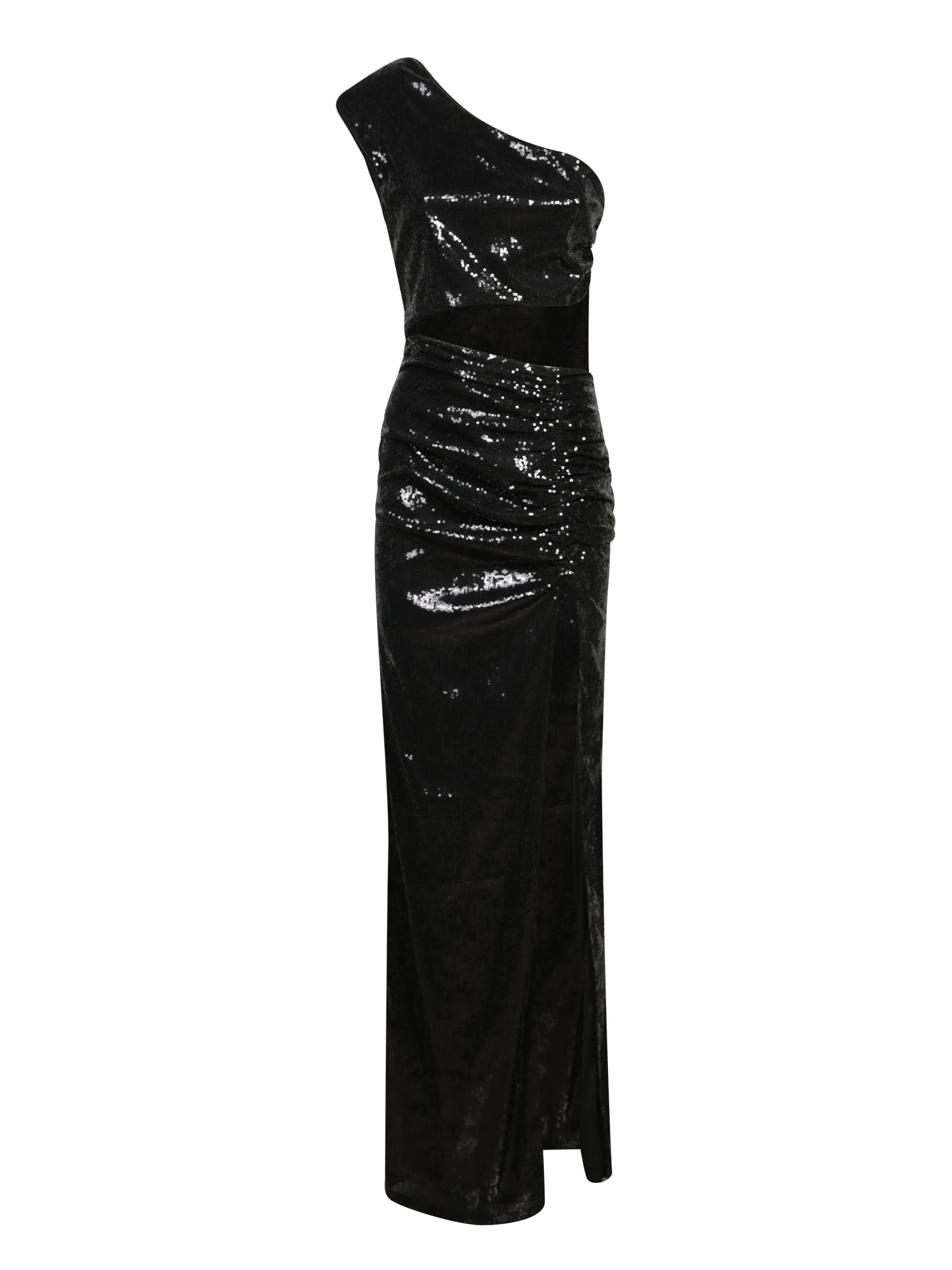 Amen Black Sequined Long Dress