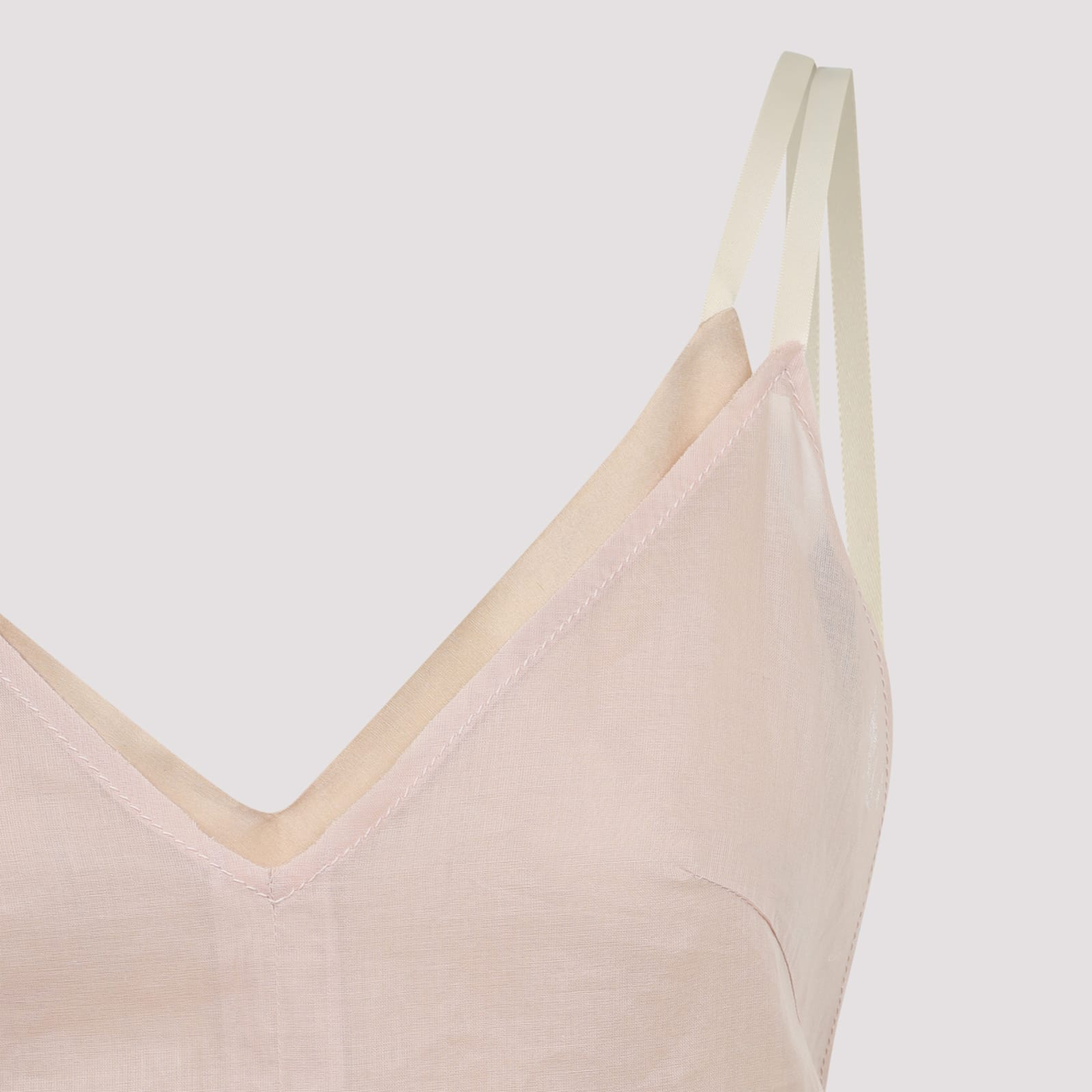 Shop Carven Silk Long Dress In Peony