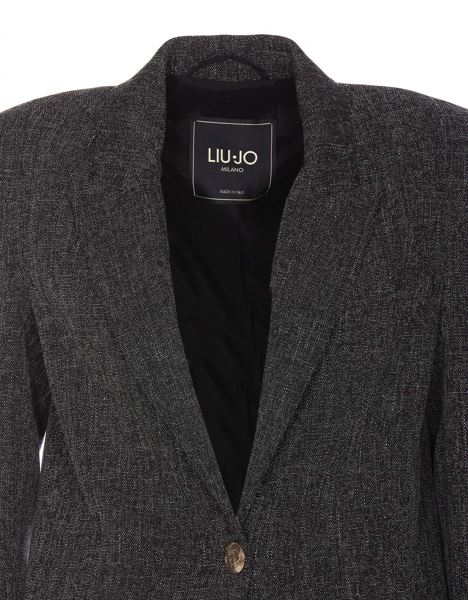 Shop Liu •jo Blazer In Grey