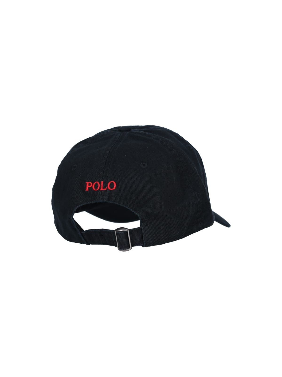 Shop Polo Ralph Lauren Baseball Logo Cap Hat In Black/red