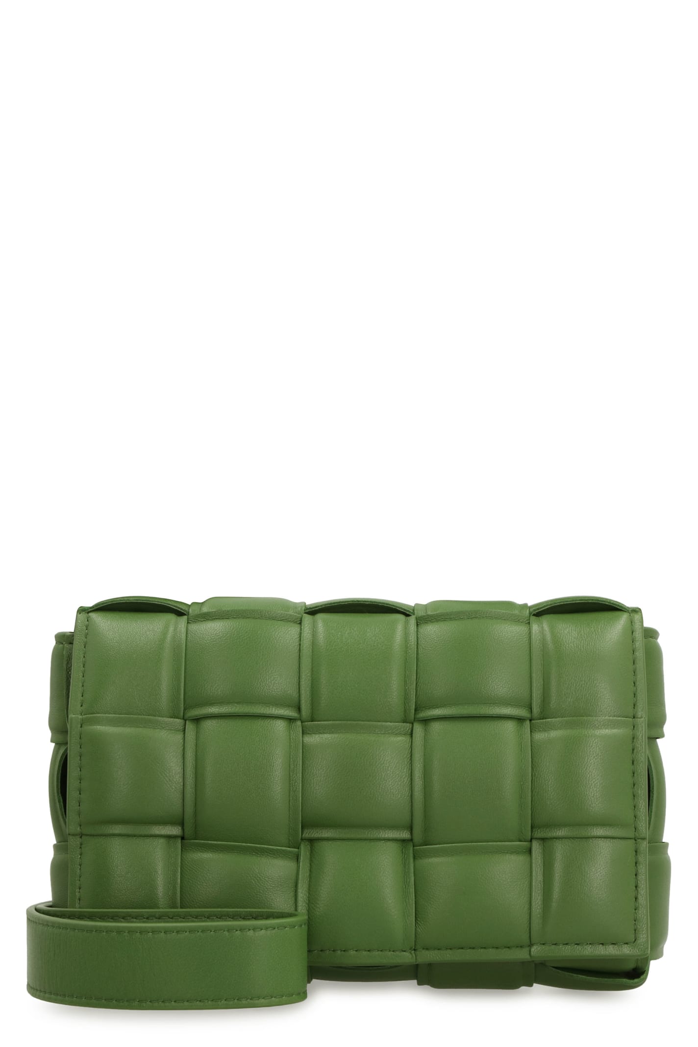 Bottega Veneta Green Small Padded Cassette Bag In Green