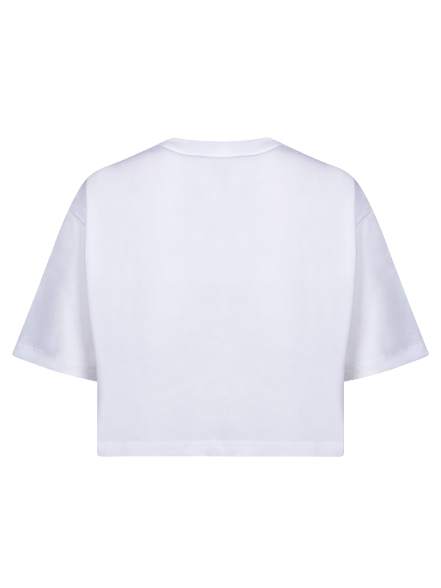 Shop Balmain White Laminated Logo T-shirt