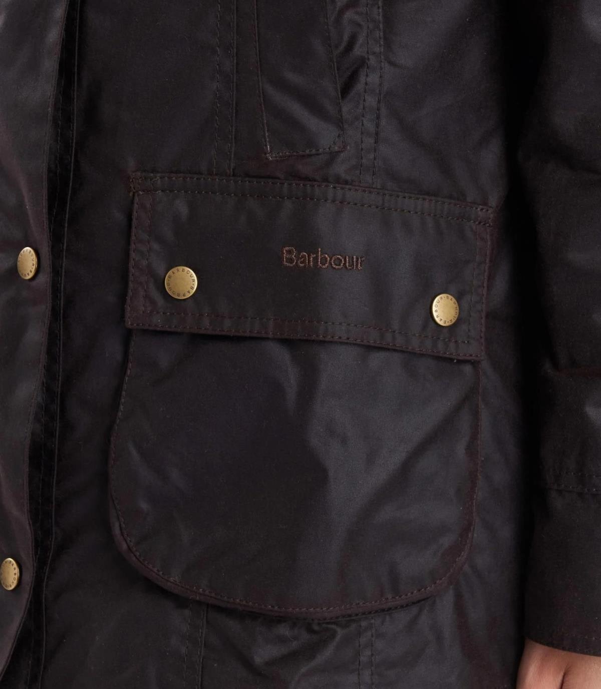 Shop Barbour Beadnell Wax Jacket In Rustic