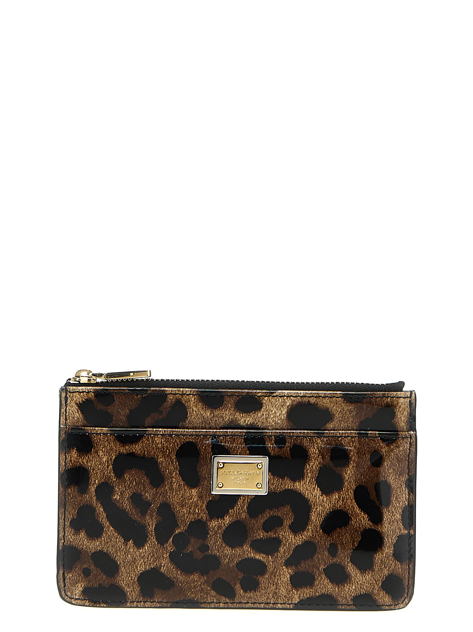 Dolce & Gabbana Leopard Card Holder In Multicolor | ModeSens