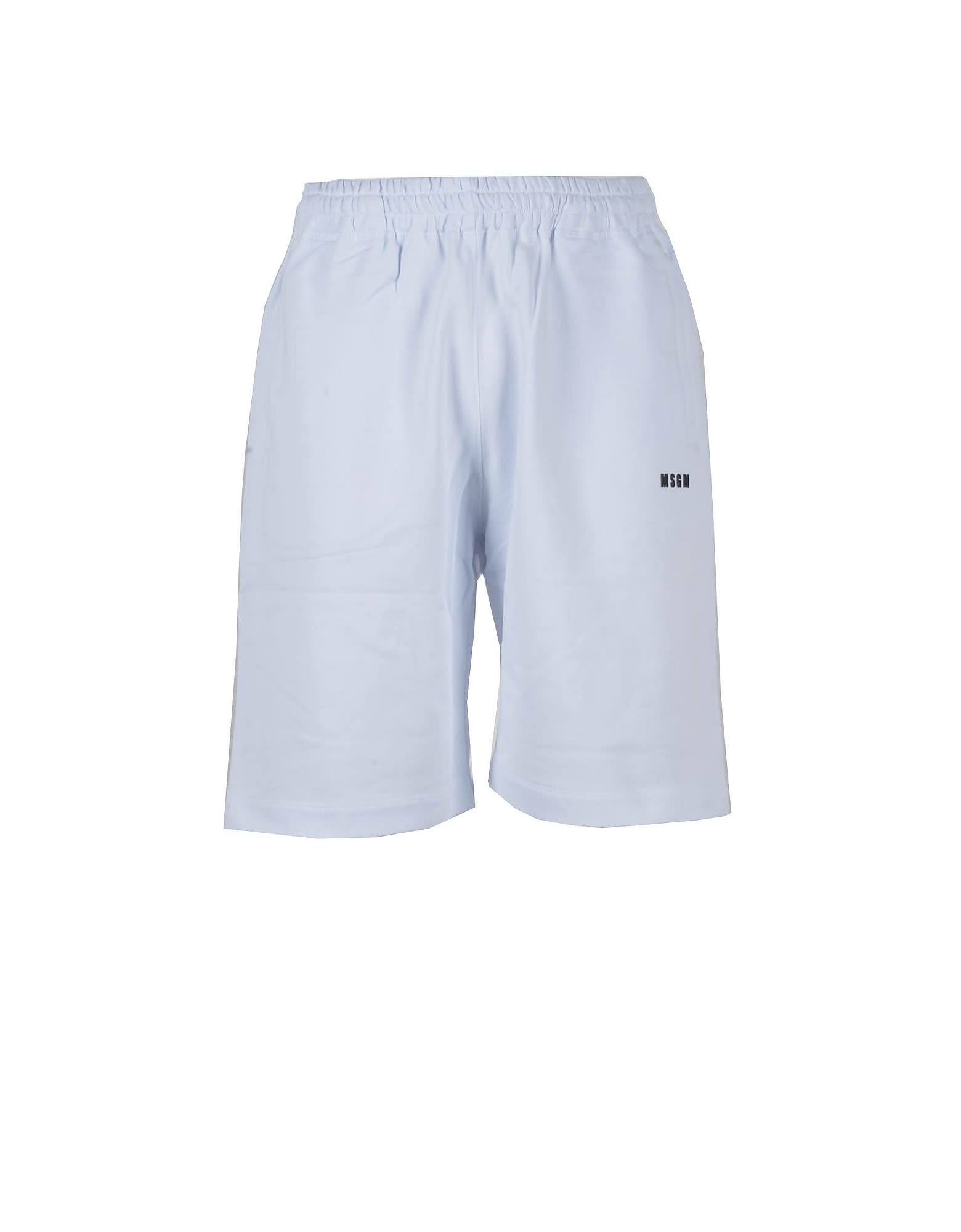 MSGM Menss White Bermuda Shorts