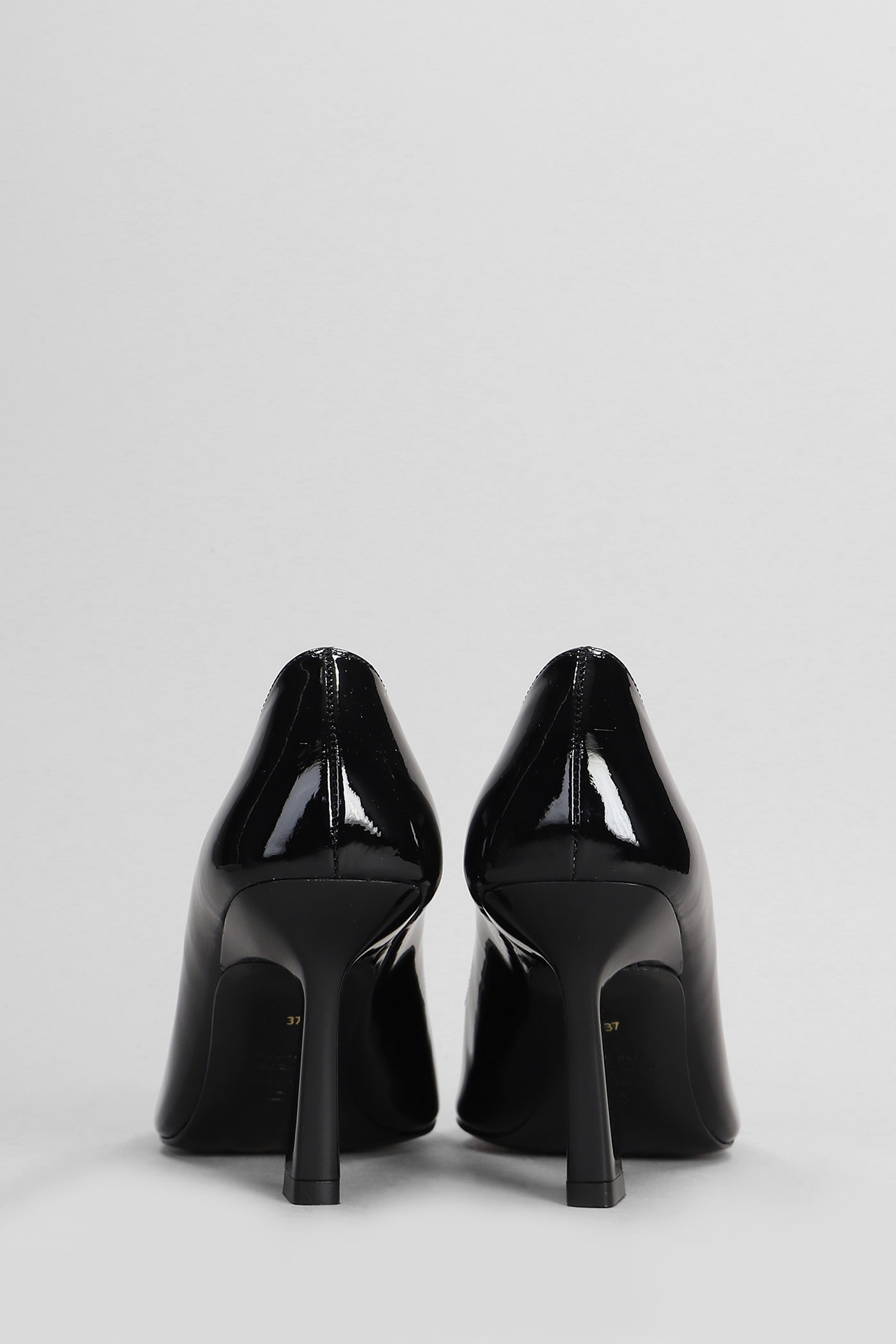 Shop Stuart Weitzman Vinnie 85 Pumps In Black Patent Leather