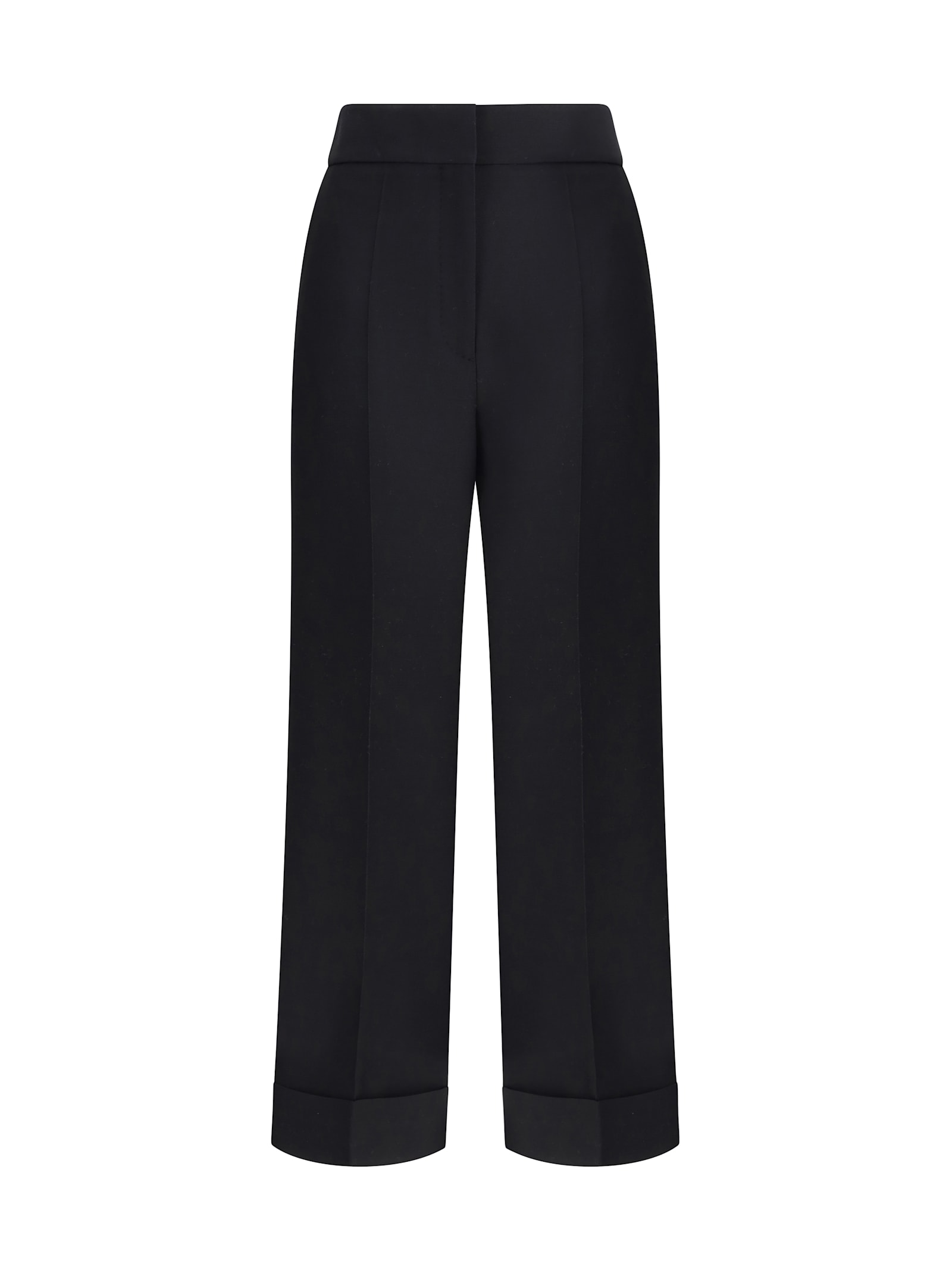 Valentino Wool Pants In Black