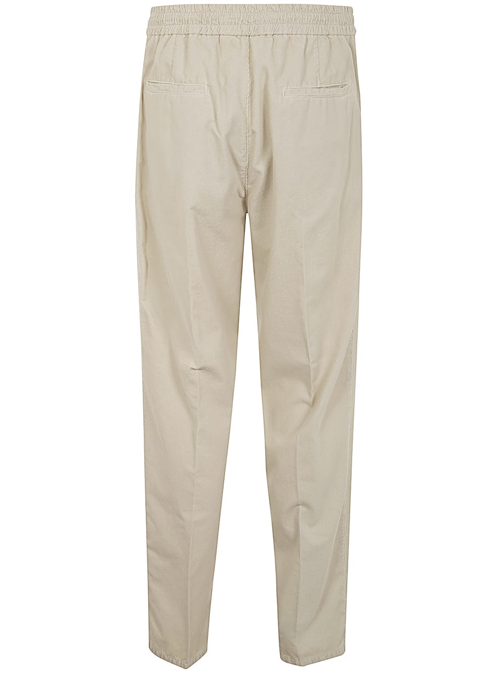 Shop Brunello Cucinelli Velvet Trousers In Limestone