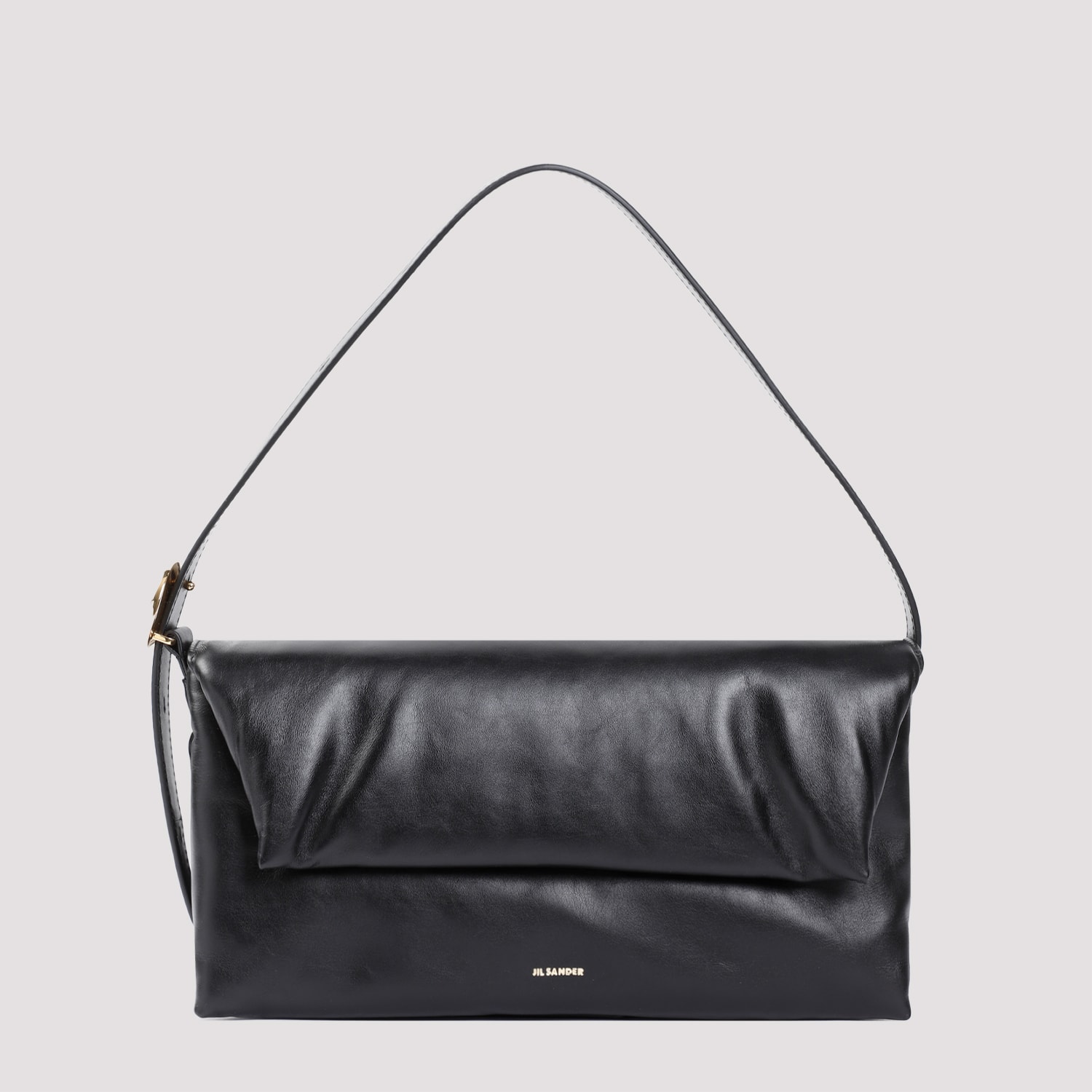 Shop Jil Sander Origami Shoulder Bag In Black