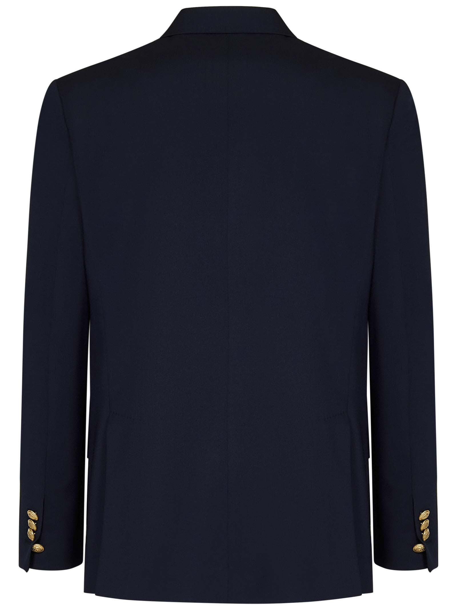 Shop Dsquared2 Palm Beach Double Breasted Blazer In Navy Blue