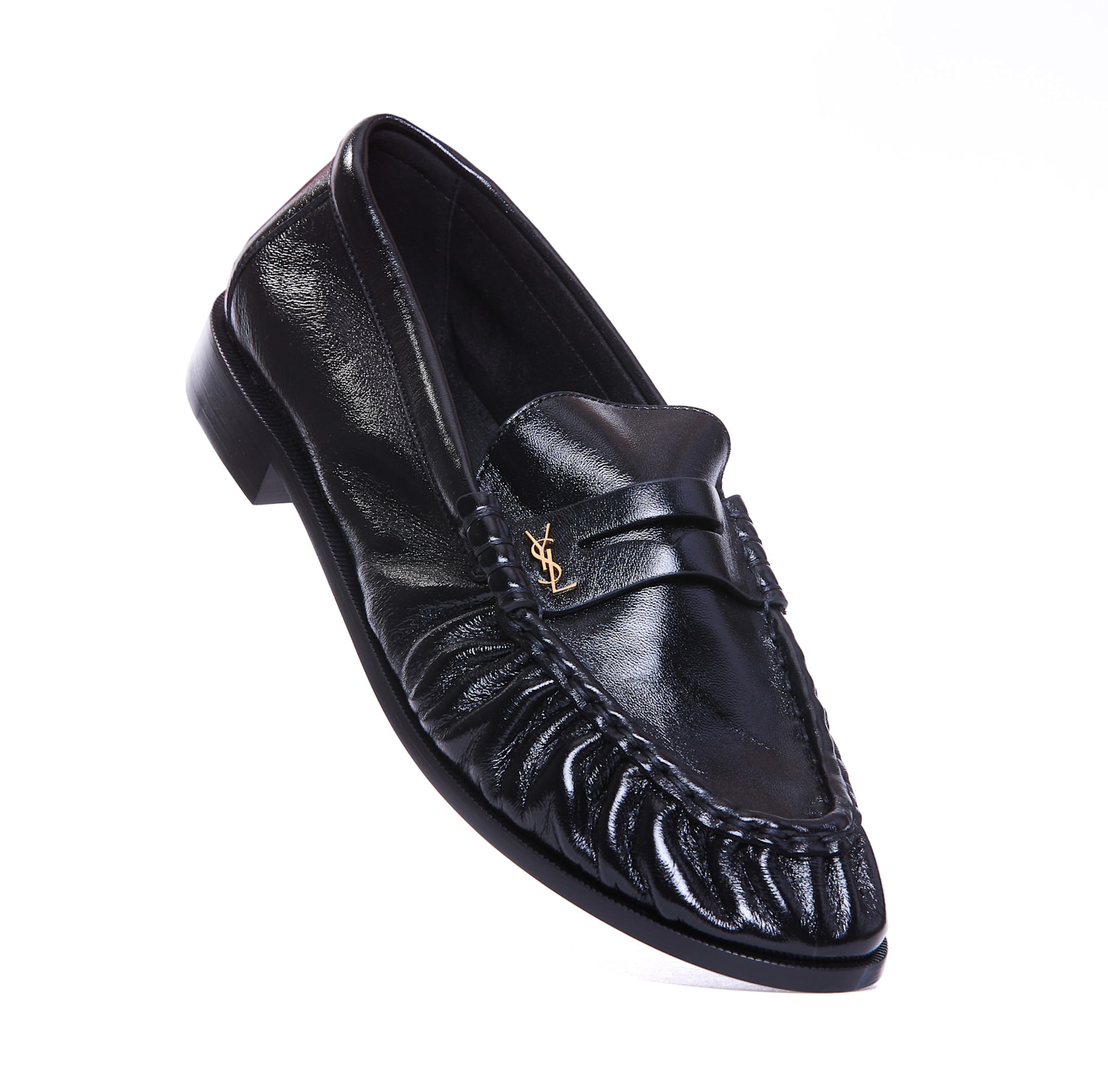 Shop Saint Laurent Le Loafer Loafers In Black