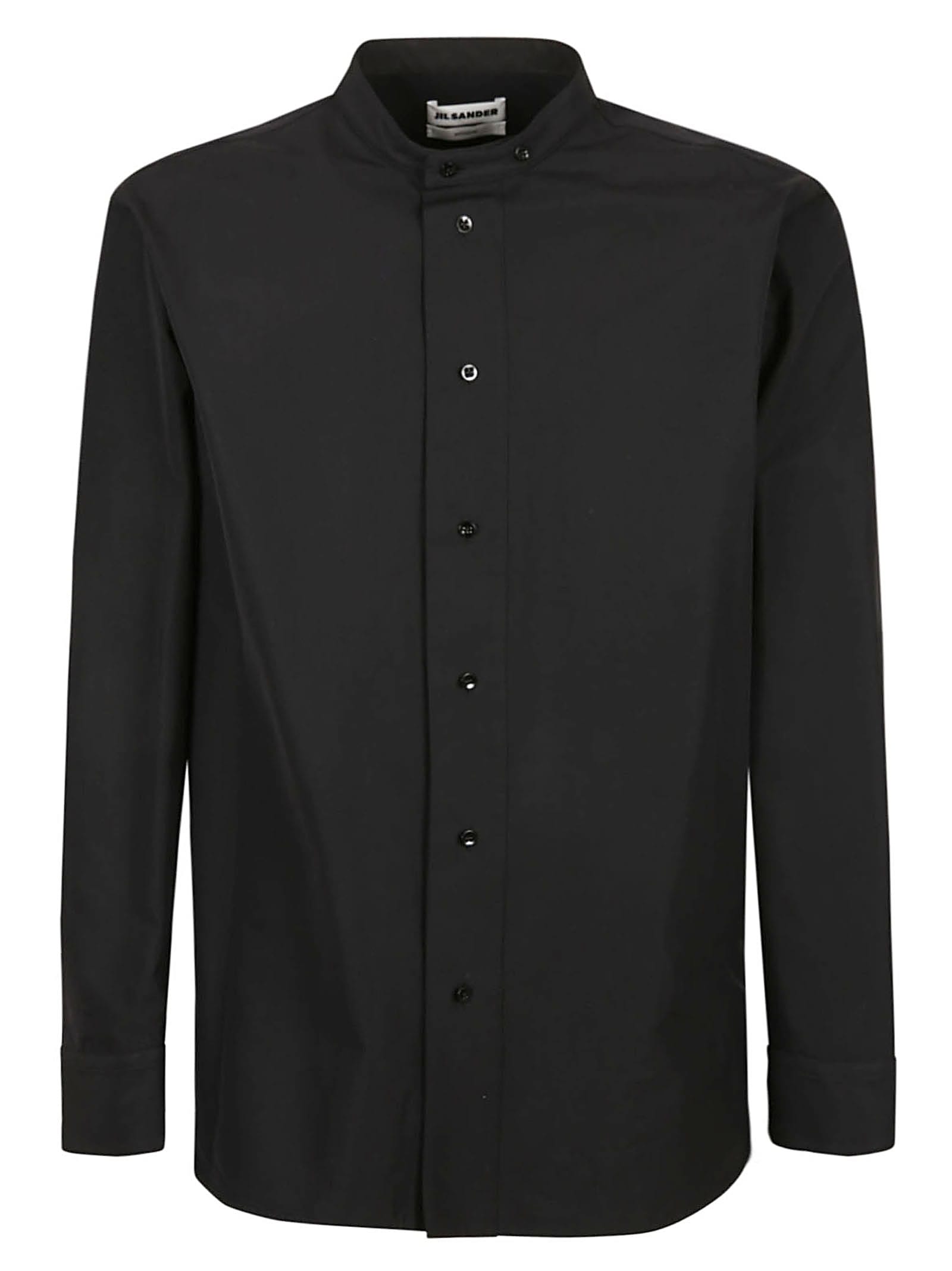 Jil Sander Round Collar Long-sleeved Shirt
