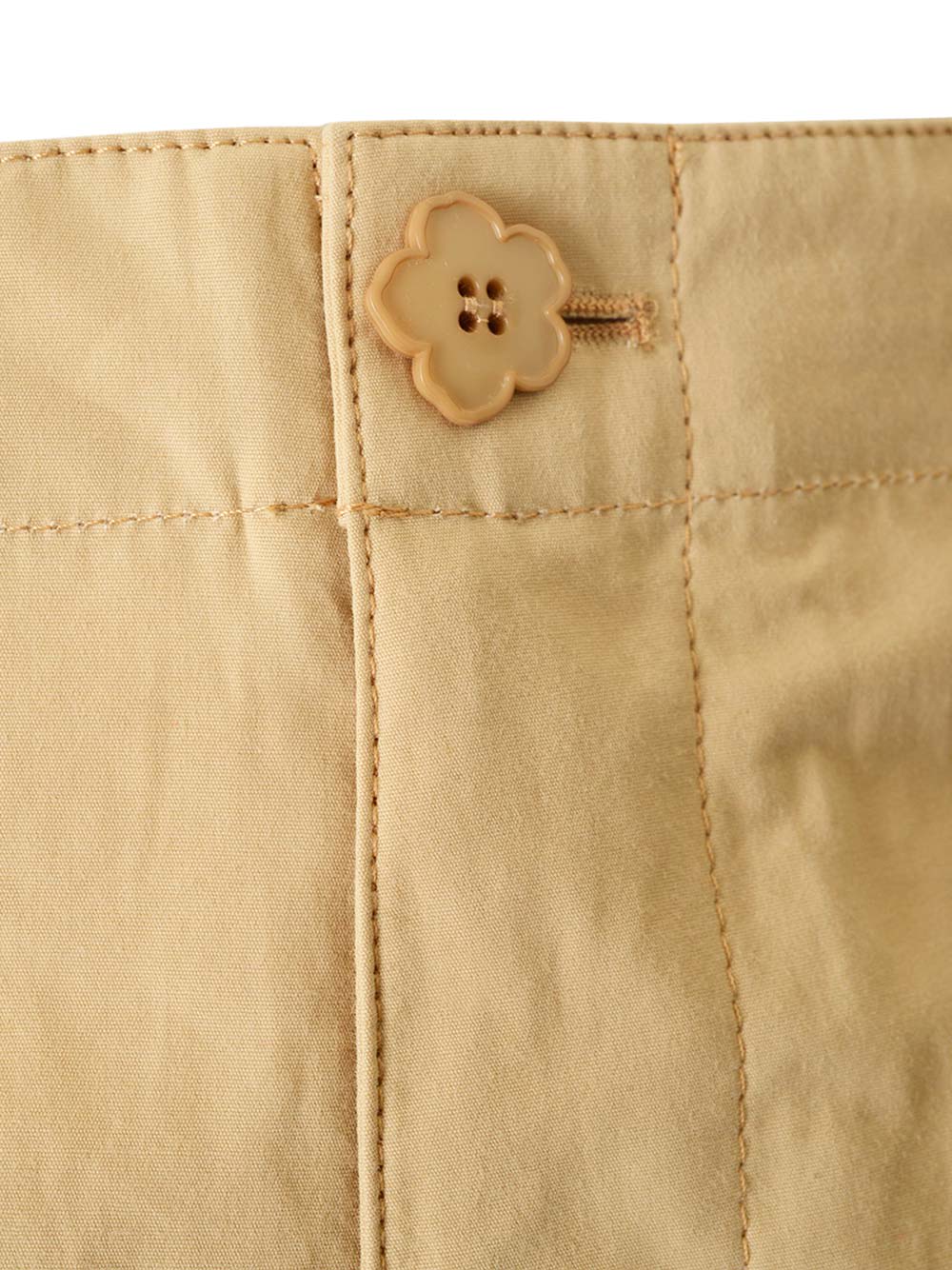 Shop Kenzo Beige Cargo Shorts In White