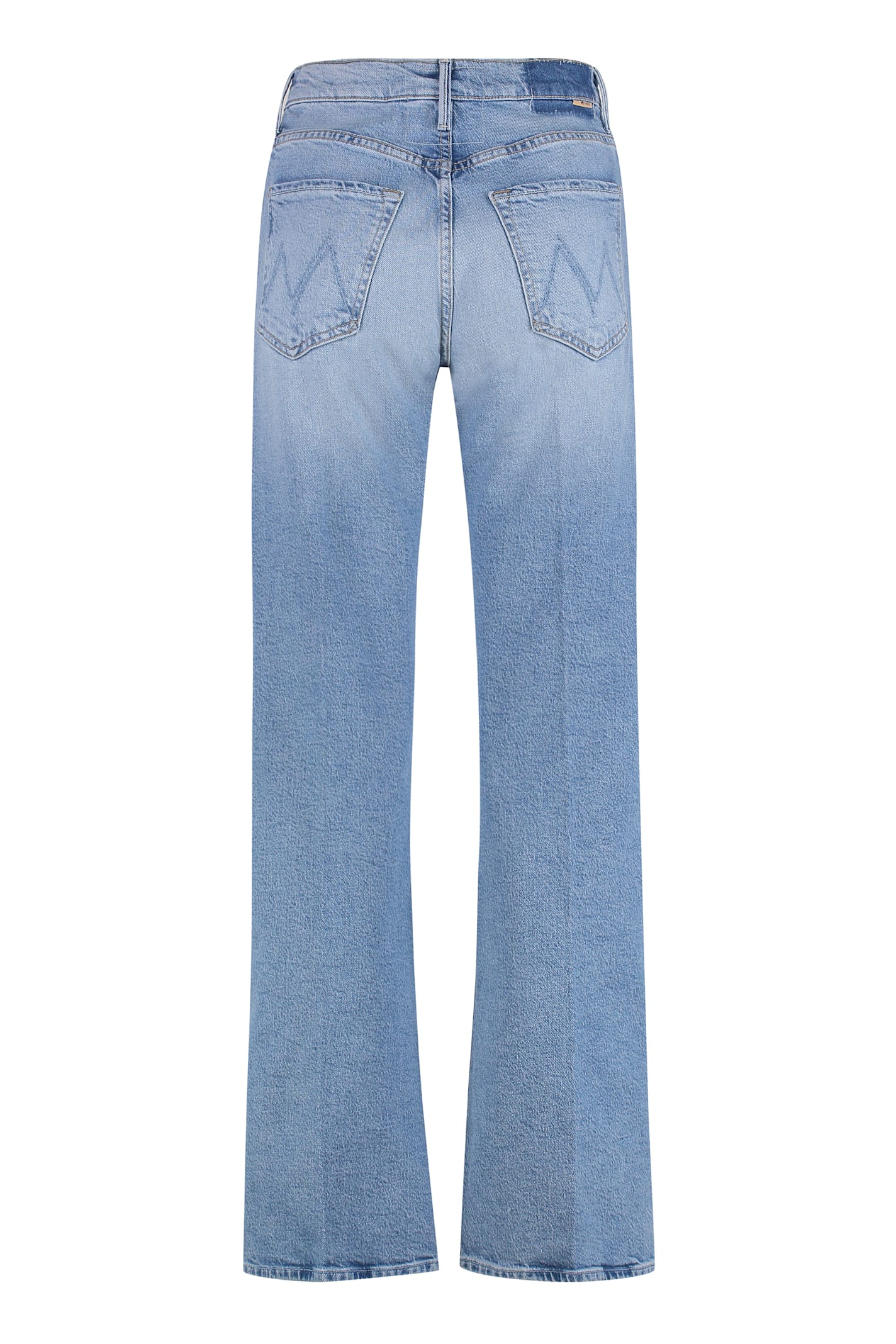 Mother The Lasso 5-pocket Straight-leg Jeans In Blue