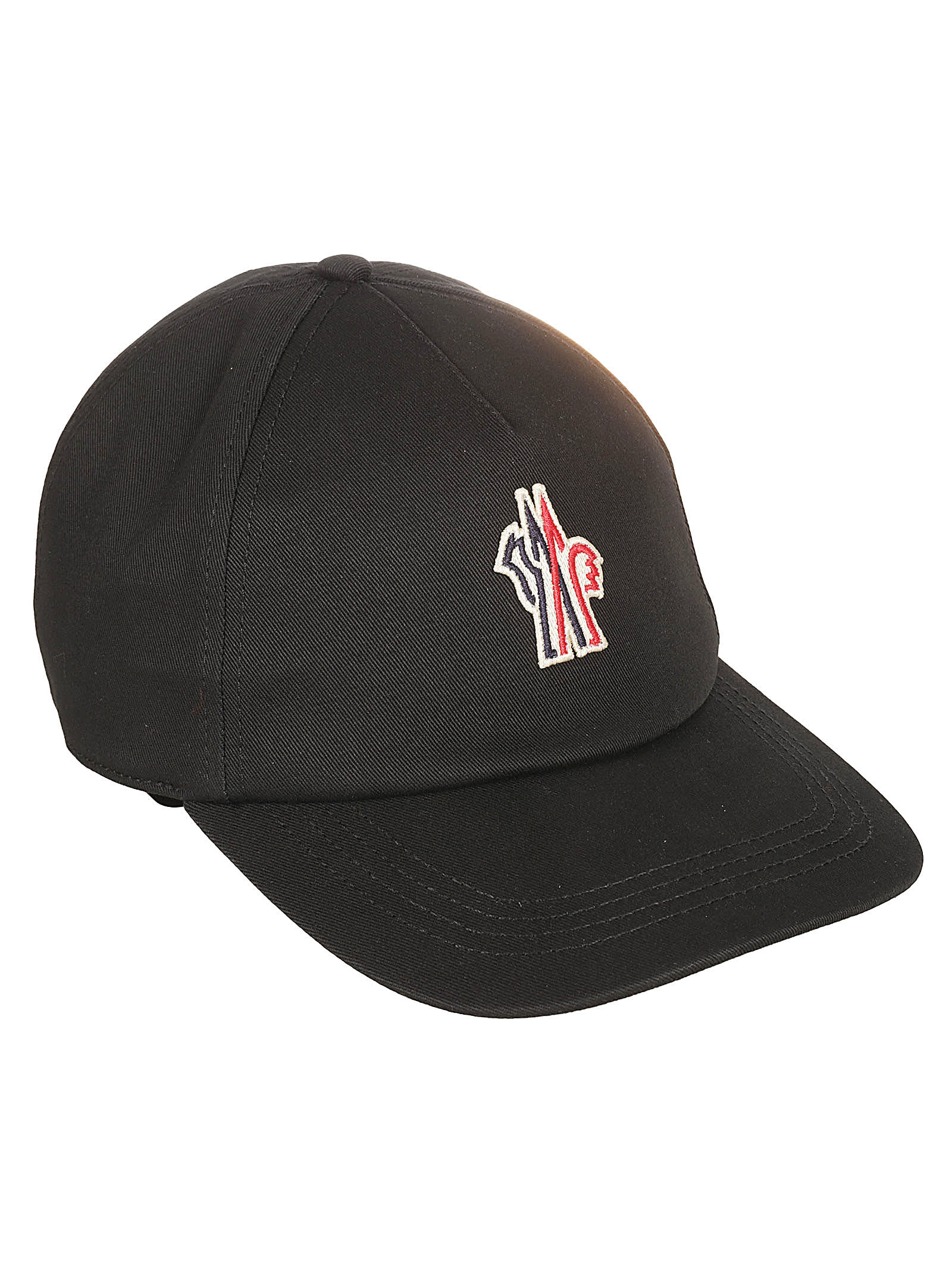 Shop Moncler Logo Patch Baseball Cap In Black