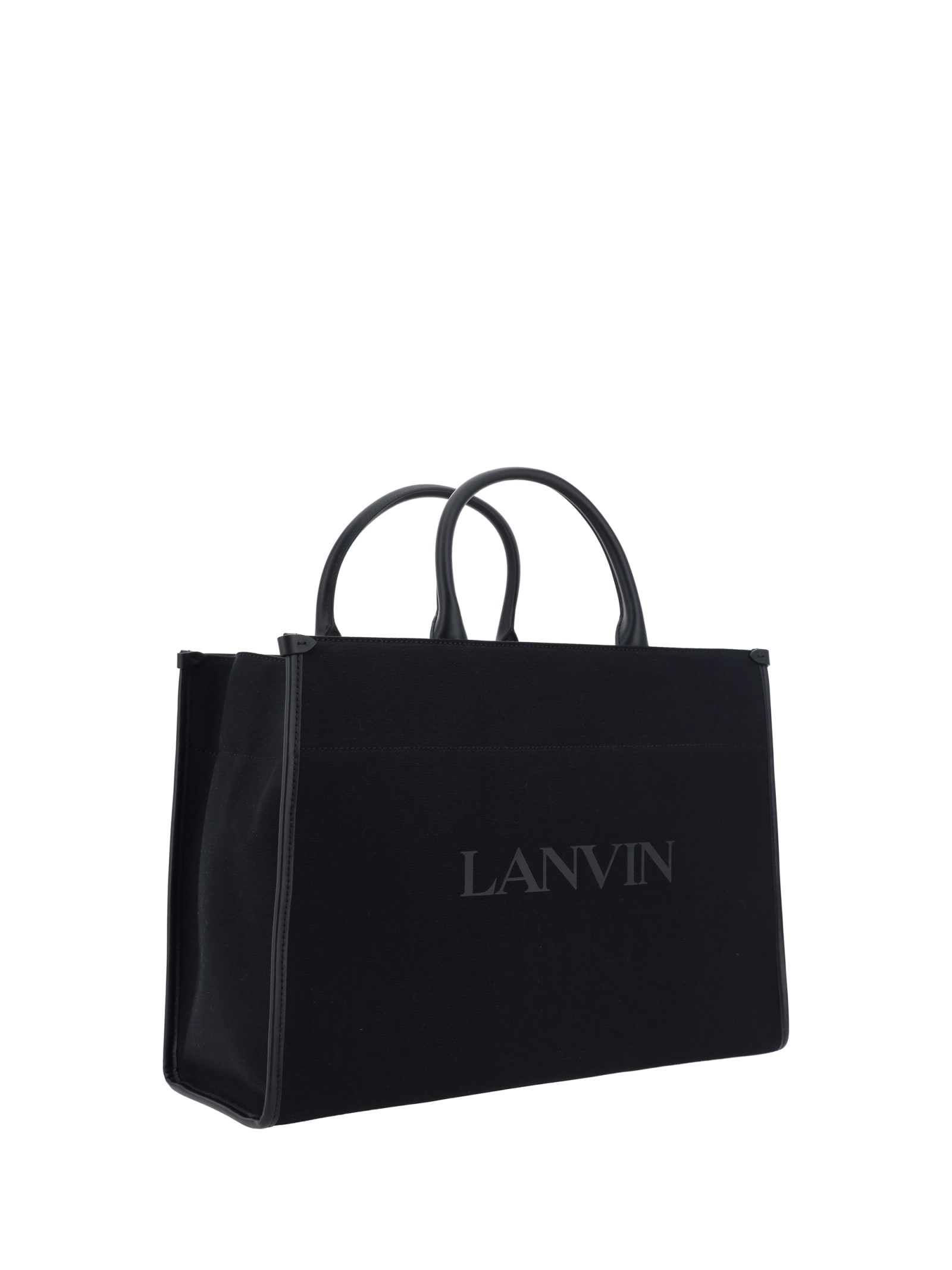 Shop Lanvin Tote Handbag In Nero