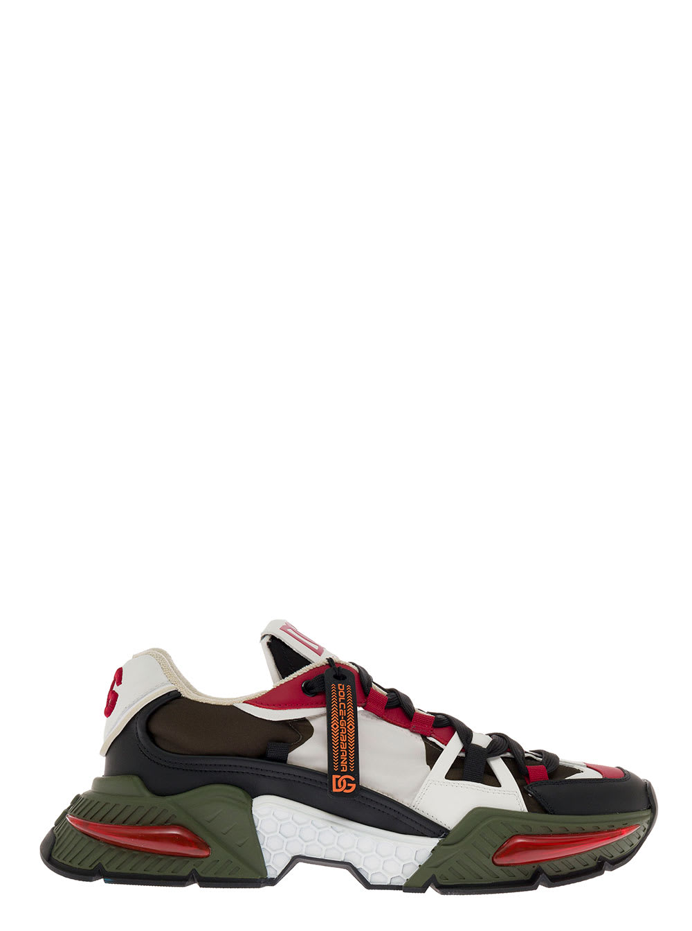 Dolce & Gabbana Dolce & Gaacbbana Mans Airmaster Multicolor Mix Of Materials Sneakers