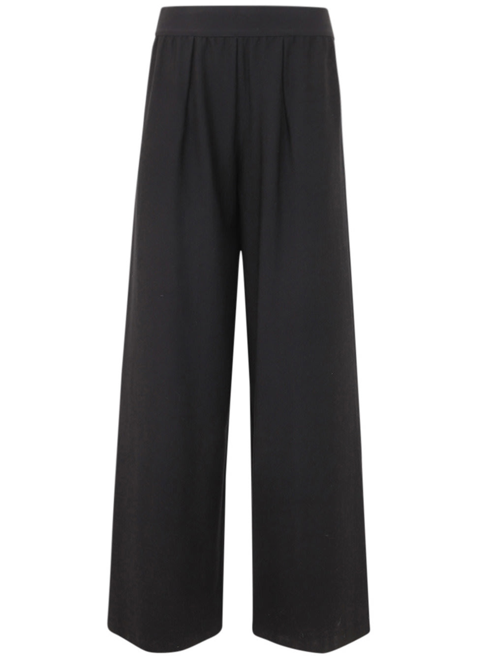 Shop Maria Calderara Long Trousers In Black
