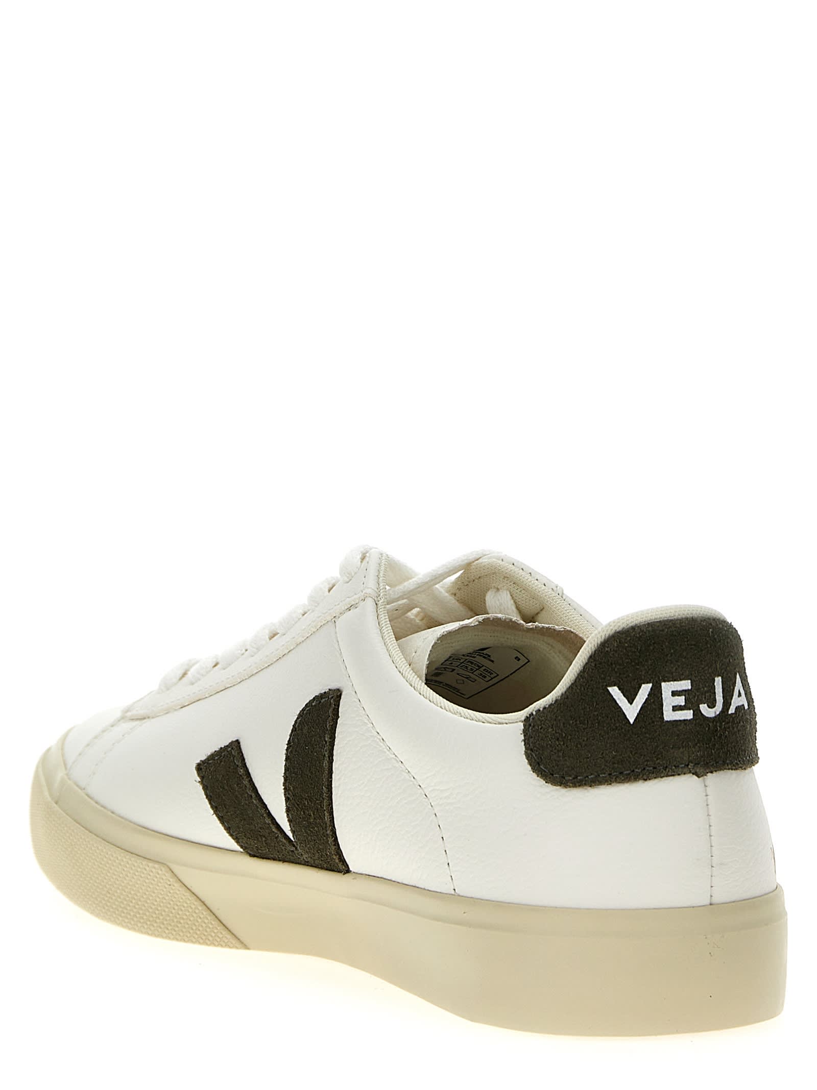 Shop Veja Campo Sneakers In Green