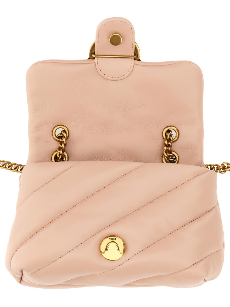 Shop Pinko Love Puff Mini Bag In Pink