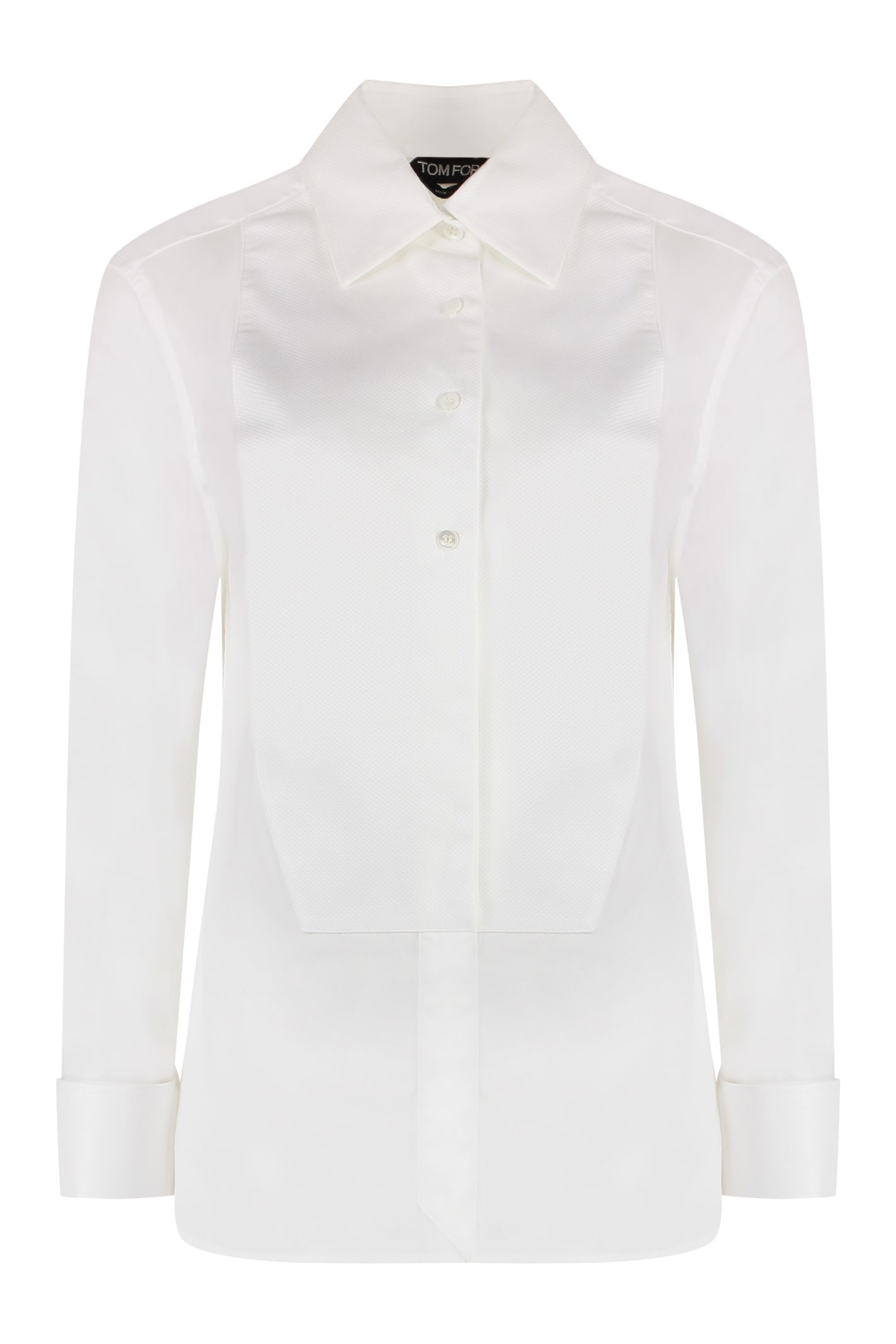 Shop Tom Ford Cotton Shirt In White