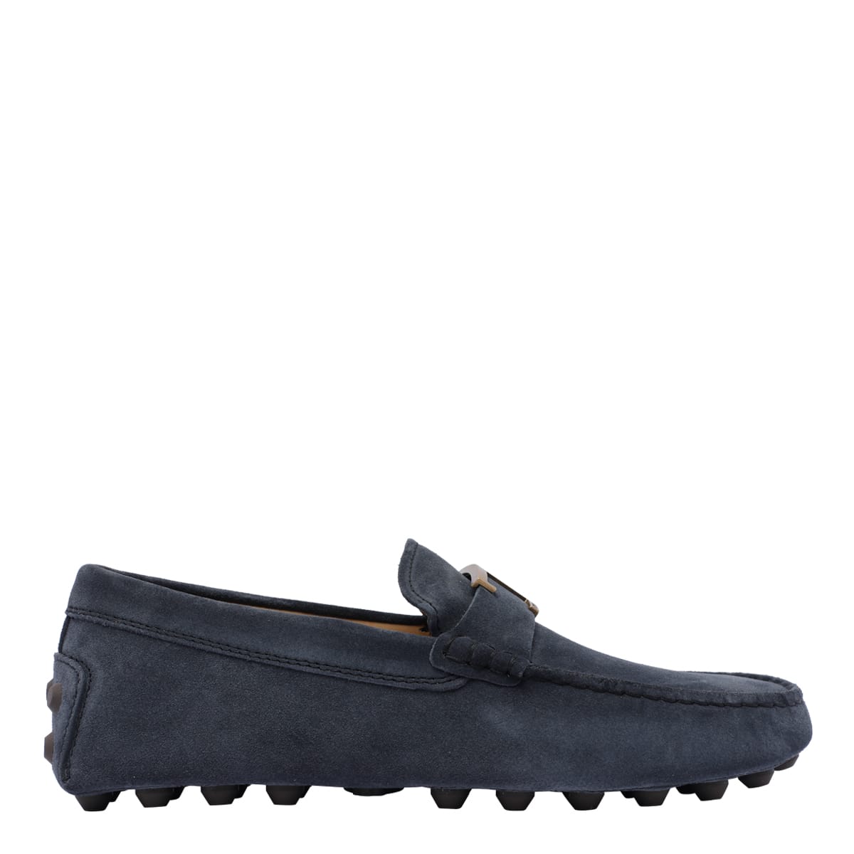 Shop Tod's Suede Gommino Bubble T Timeless Loafers In Blue