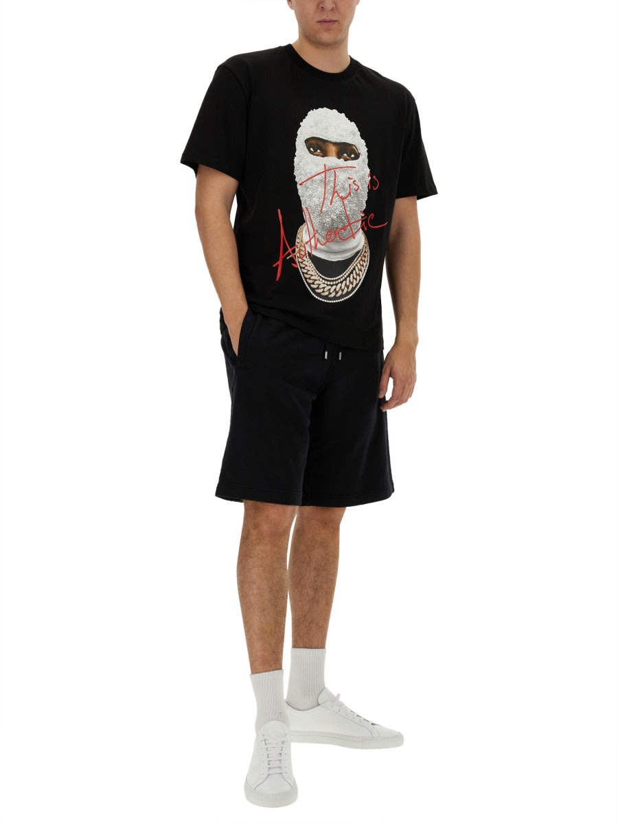 Shop Ih Nom Uh Nit Mask Authentic With T-shirt In Black