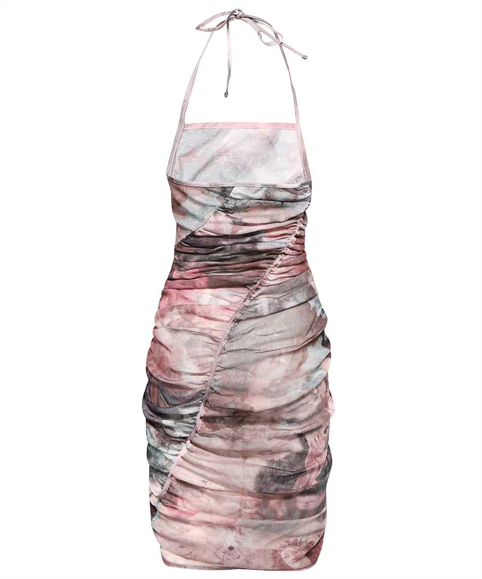 Balmain Pastel-print Tulle Dress In Multi