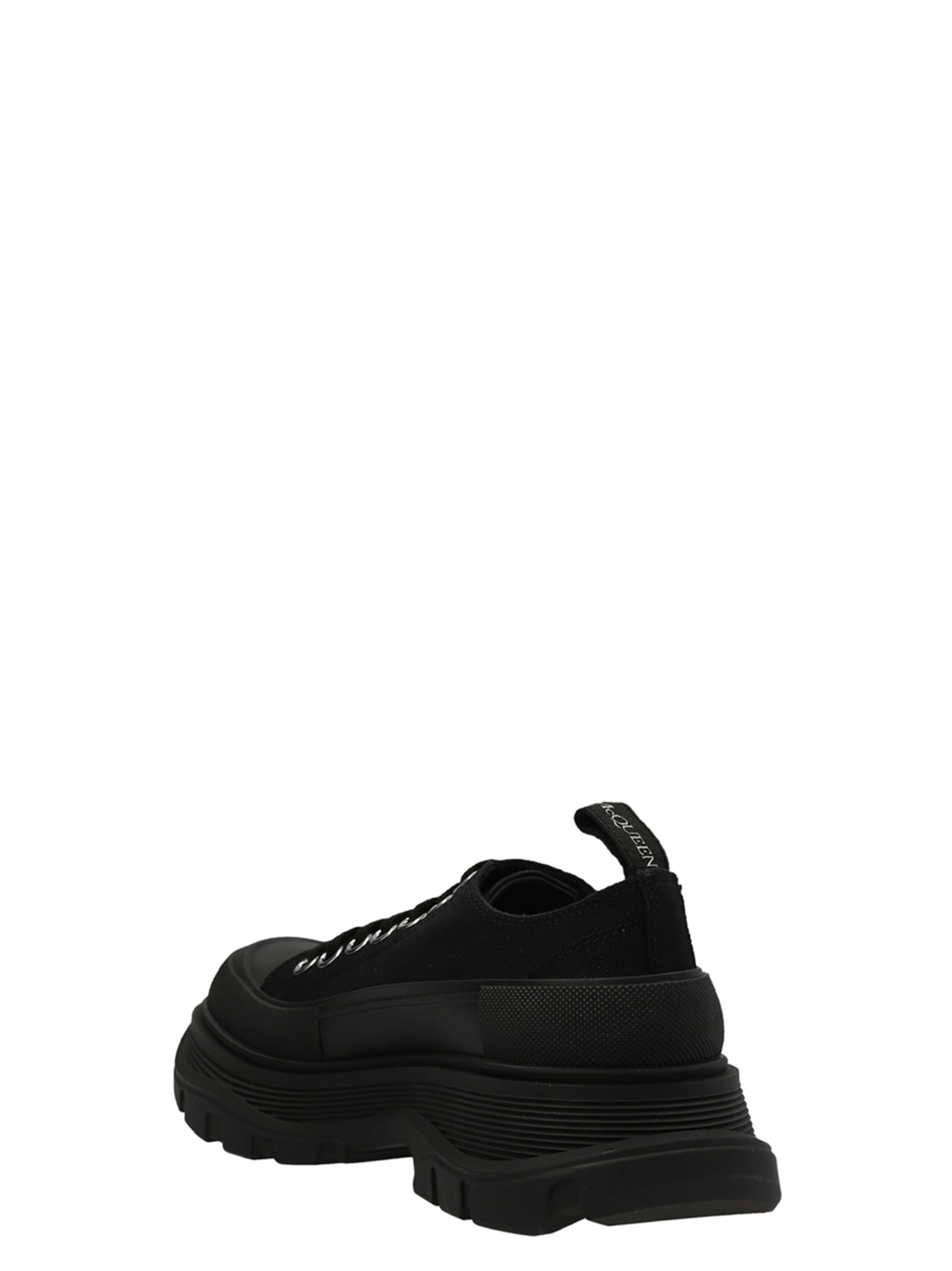 Shop Alexander Mcqueen Tread Slick Sneakers In Black