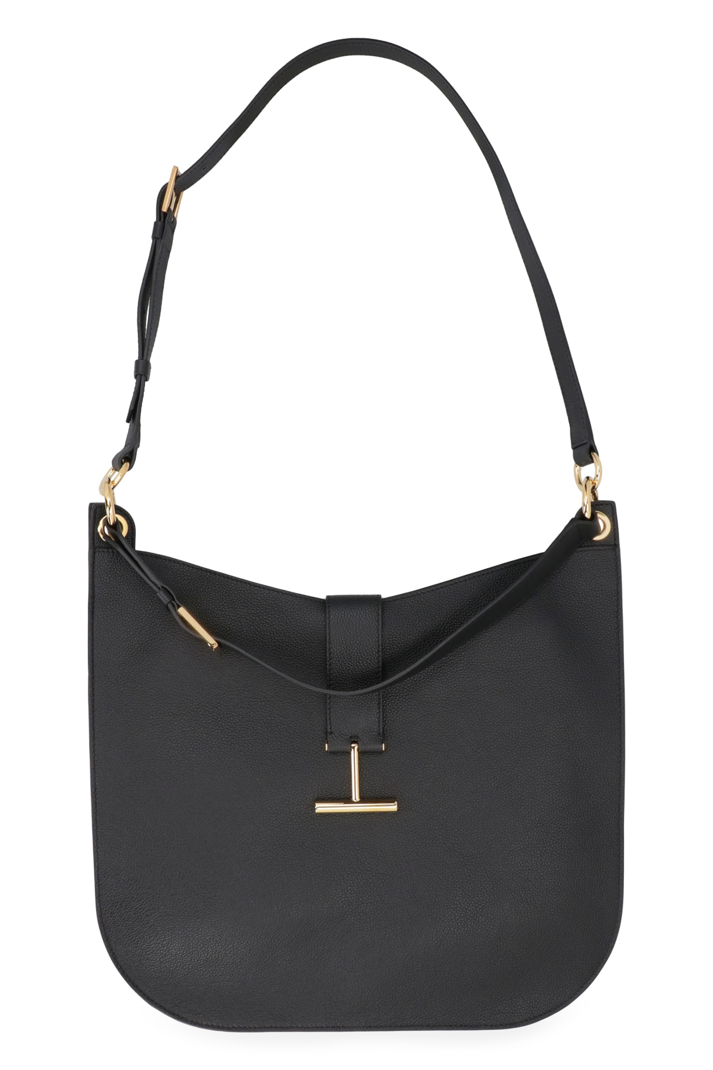 Shop Tom Ford Tara Leather Crossbody Bag In Black