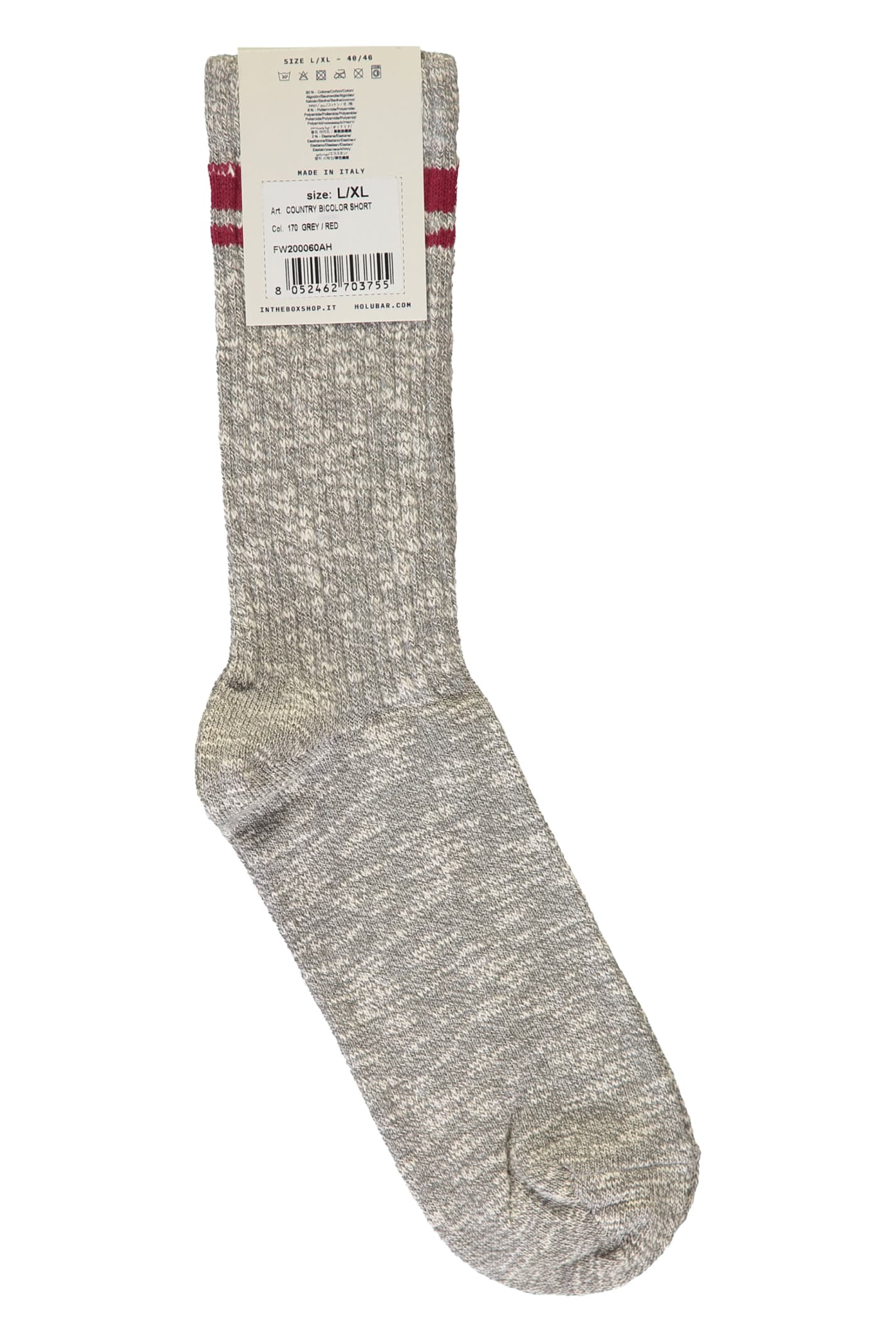 Holubar Cotton Socks In Grey