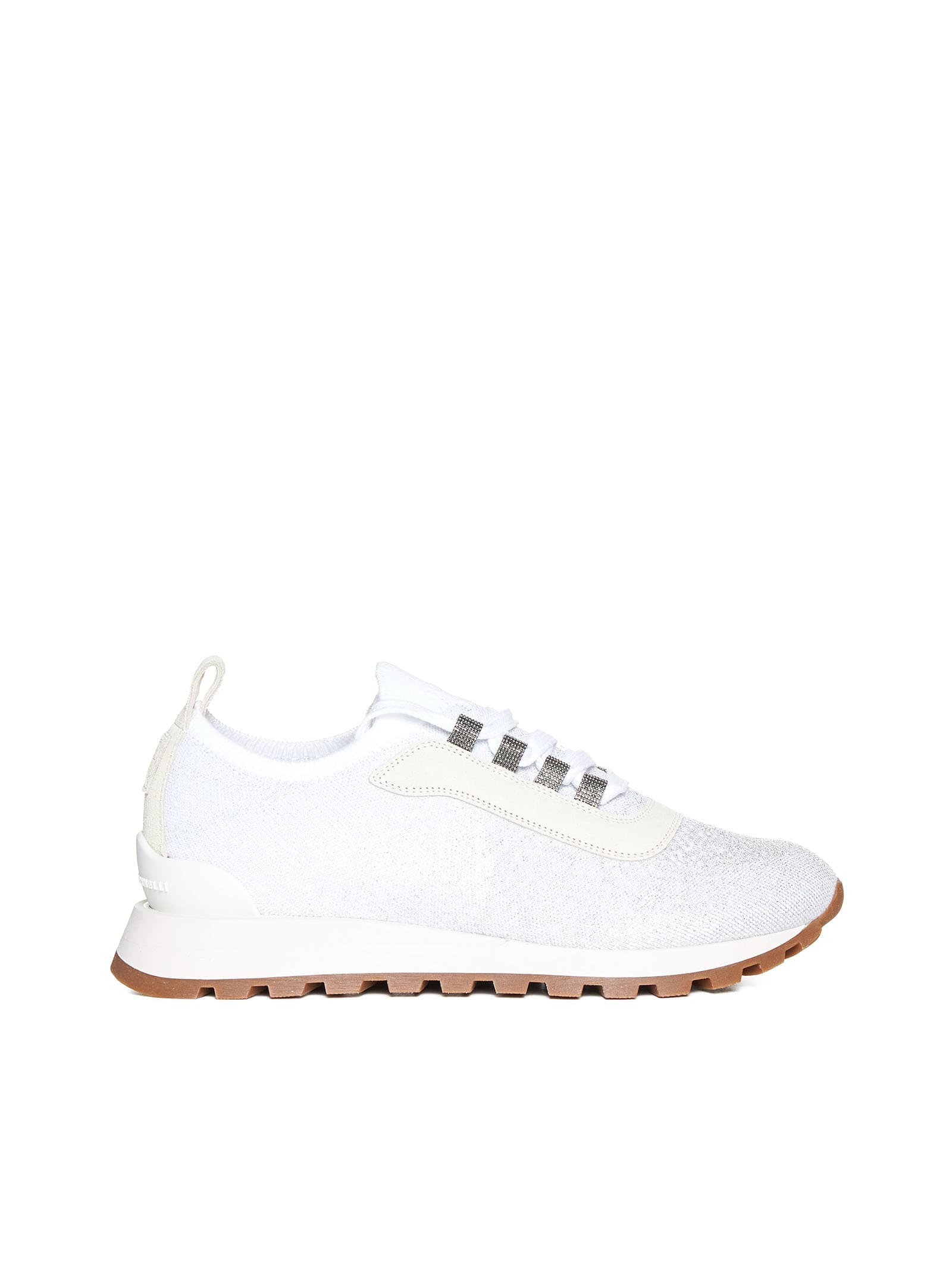 Brunello Cucinelli Knitted Lace-up Sneakers