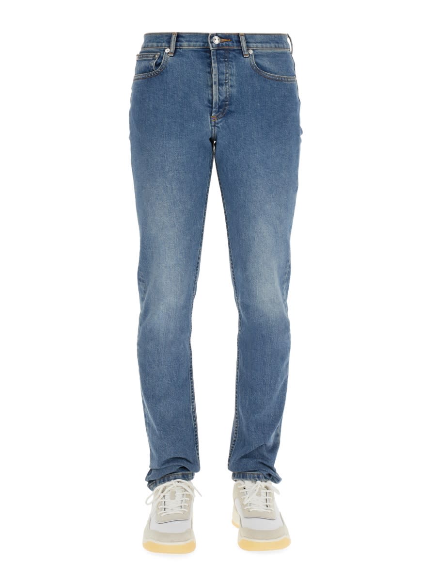 Shop Apc Petit New Standard Jeans In Denim