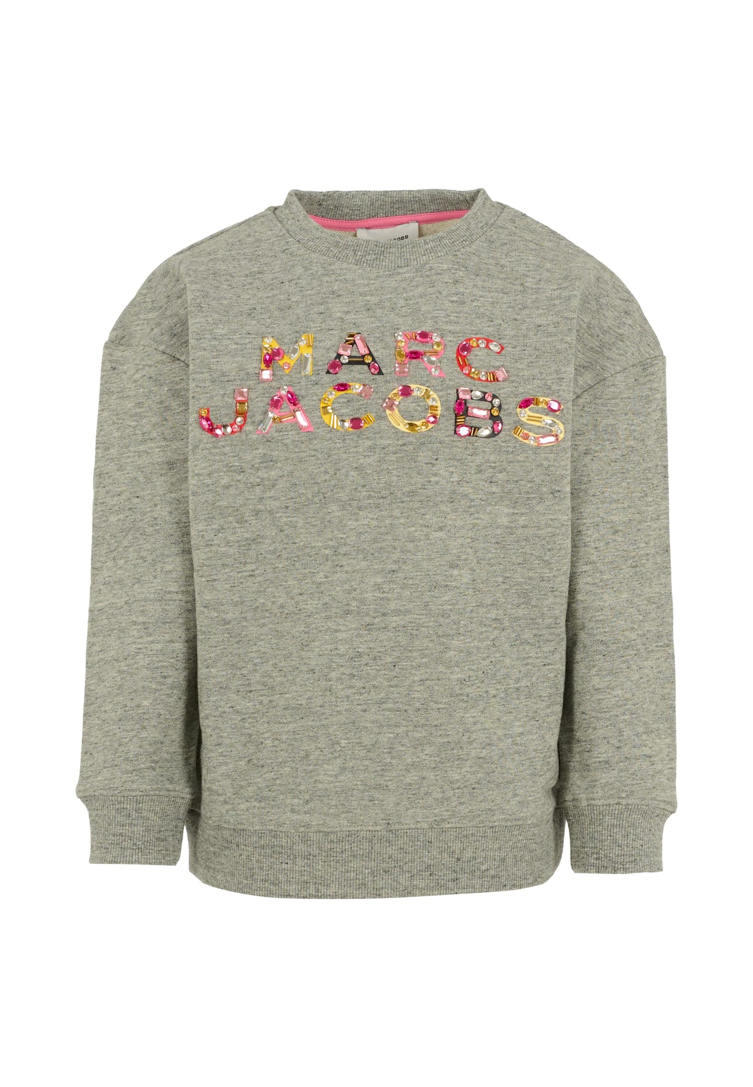 Marc Jacobs Kids' Grey Sweatshirt For Girl With Logo In Gray