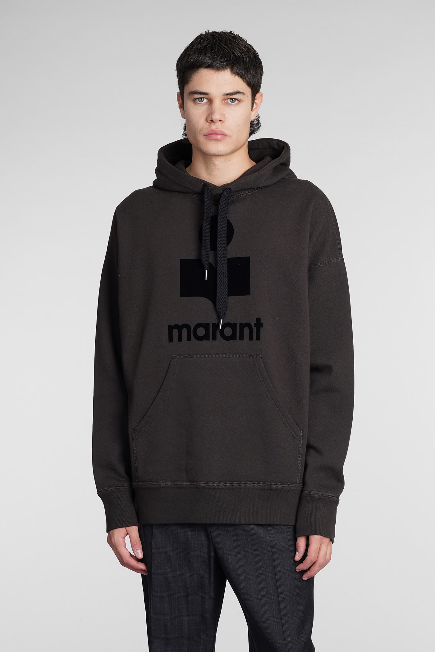 Isabel Marant Miley Sweatshirt In Black Cotton
