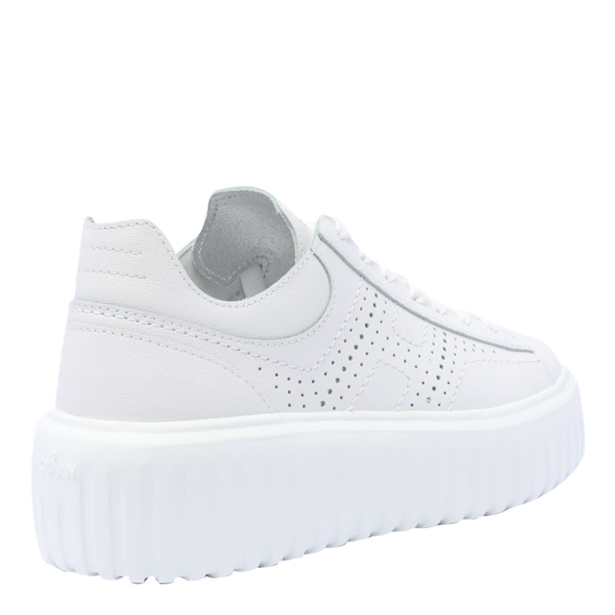 Shop Hogan H-stripes Sneakers  In White