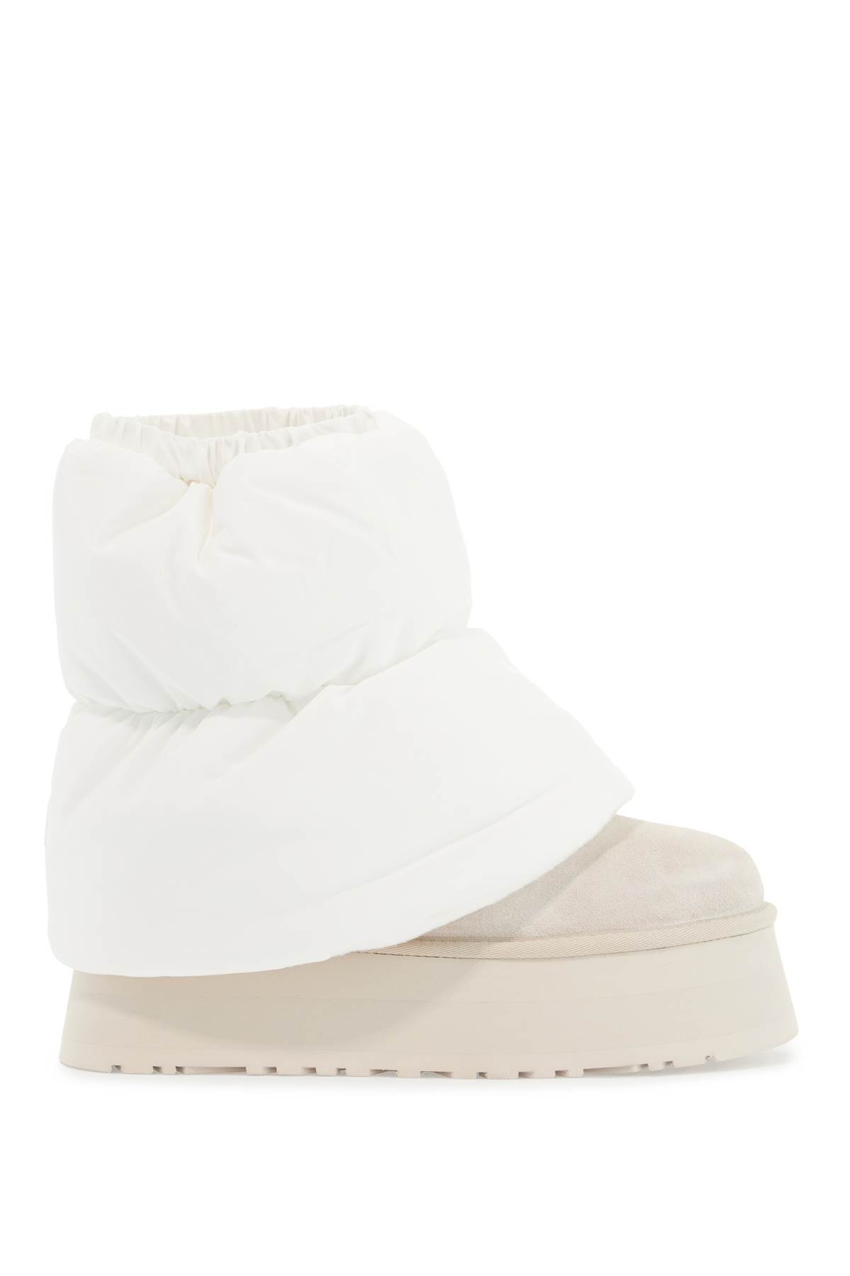 Ugg Suede Mini Dipper Puffer Boots 50 In Nude & Neutrals