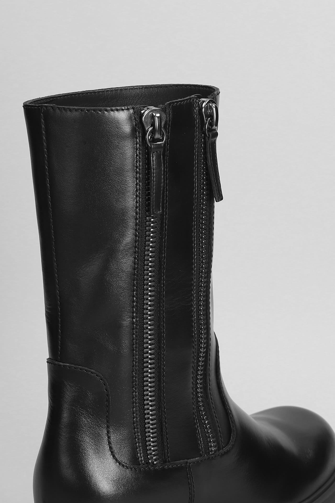 Shop Giuseppe Zanotti Foustine Combat Boots In Black Leather